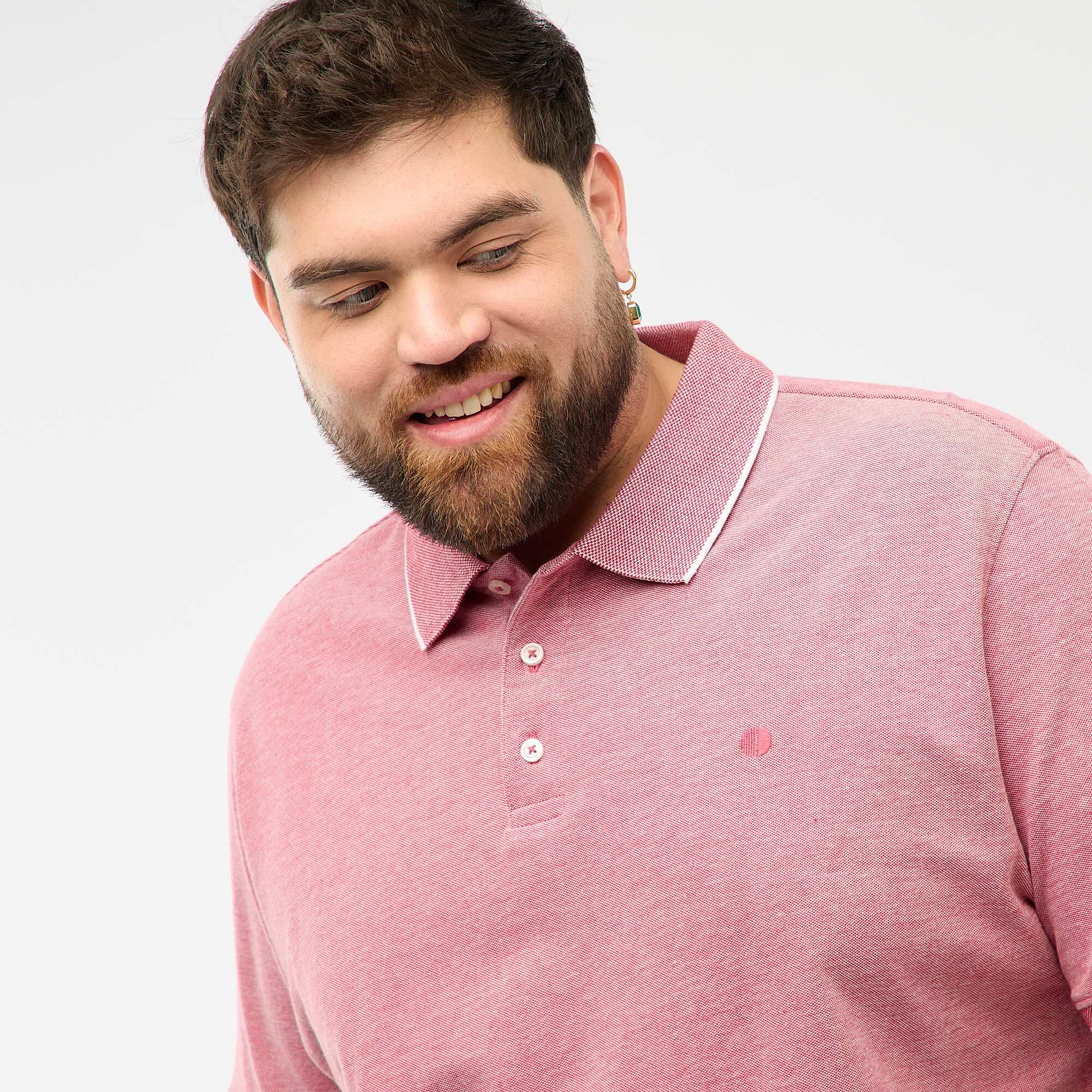 Regular fit polo shirt RED - Image 4
