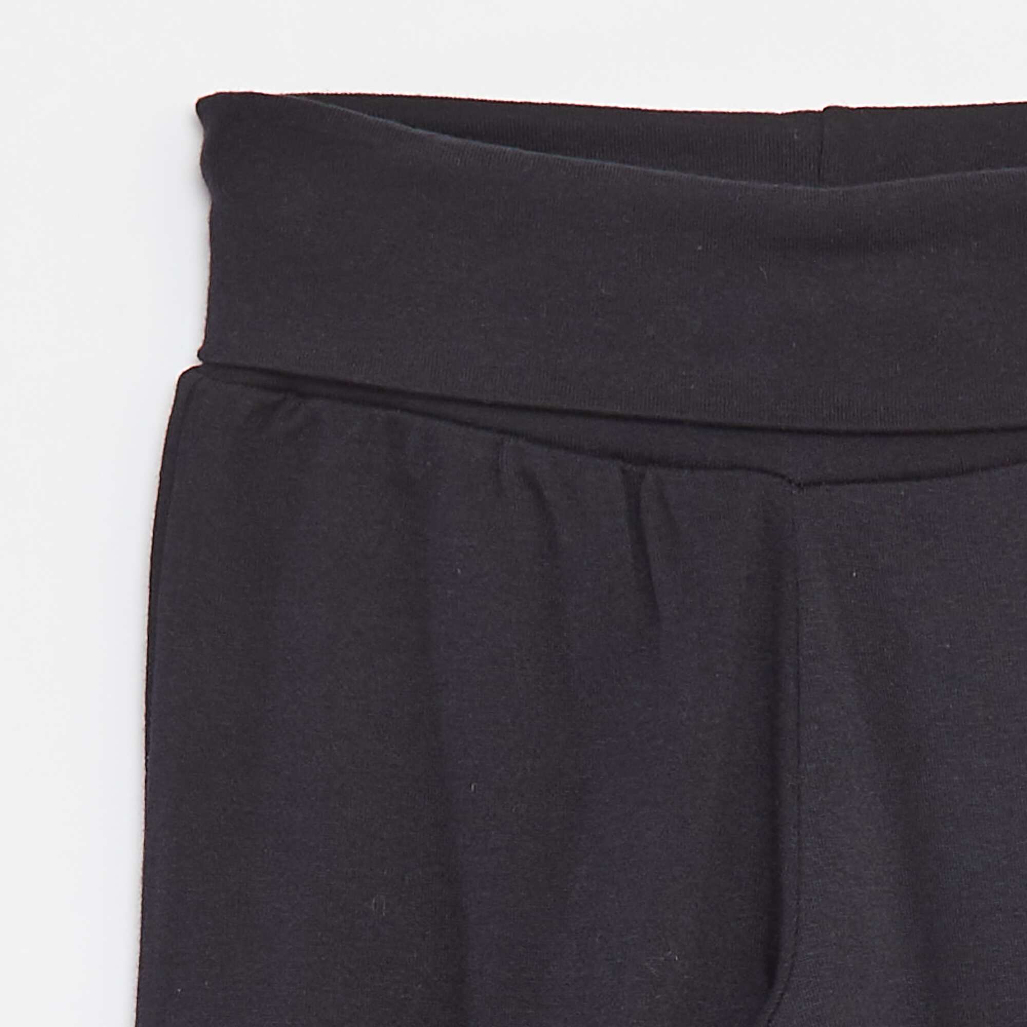 Regular-fit trousers with elasticated waist BLACK - Image 3