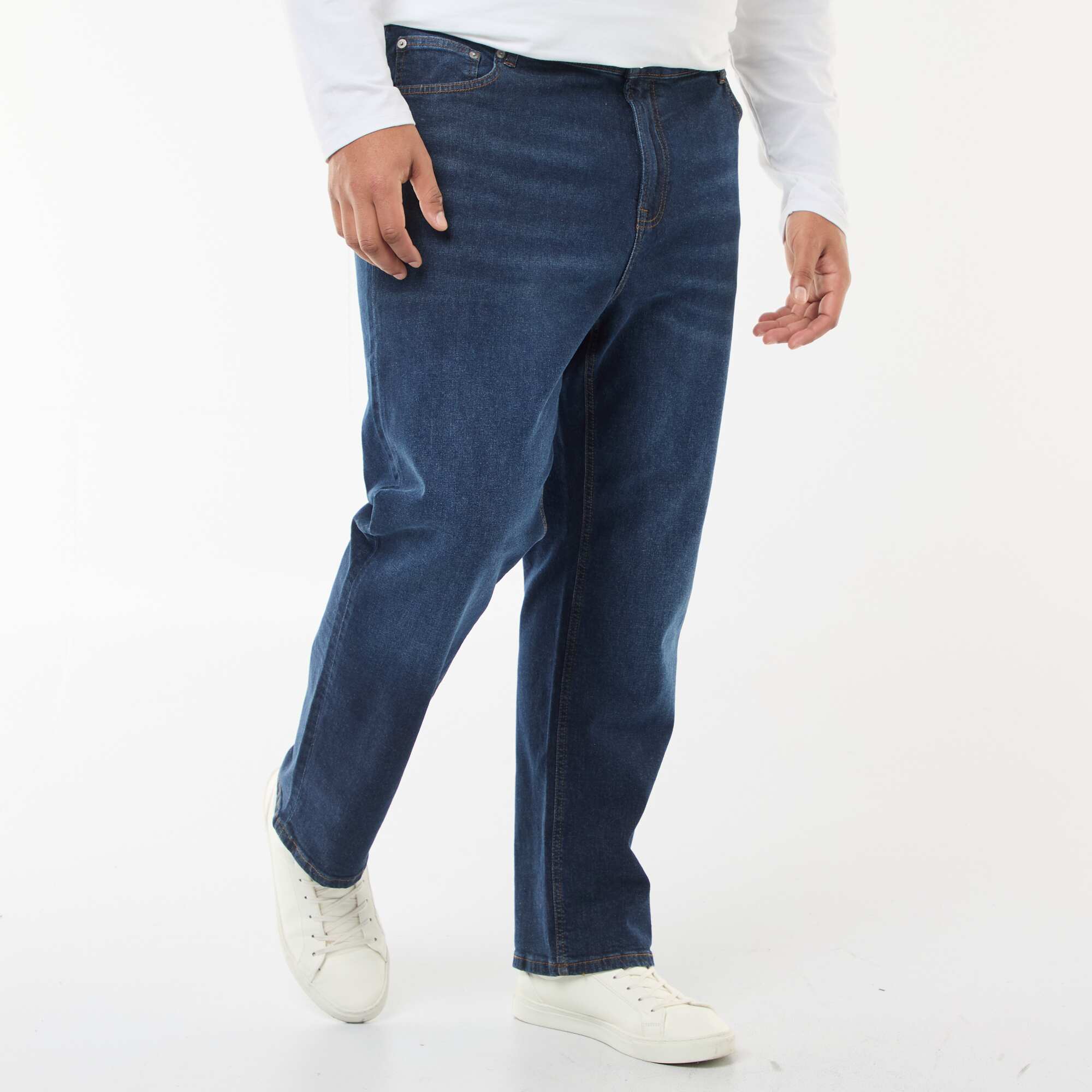 Regular / Straight Leg 5-Pocket Jeans BLUE - Image 4