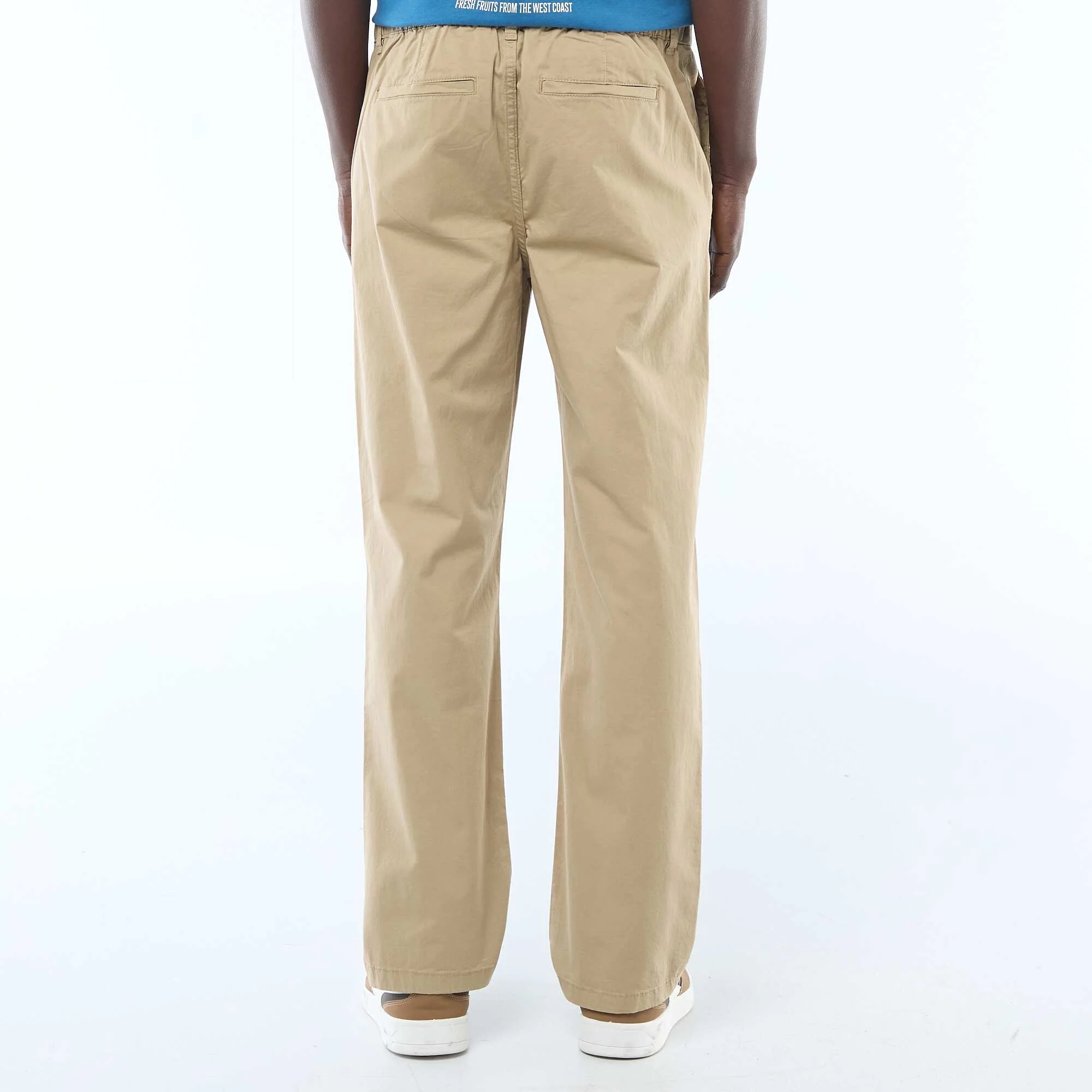 Regular Twill Trousers BEIGE - Image 3