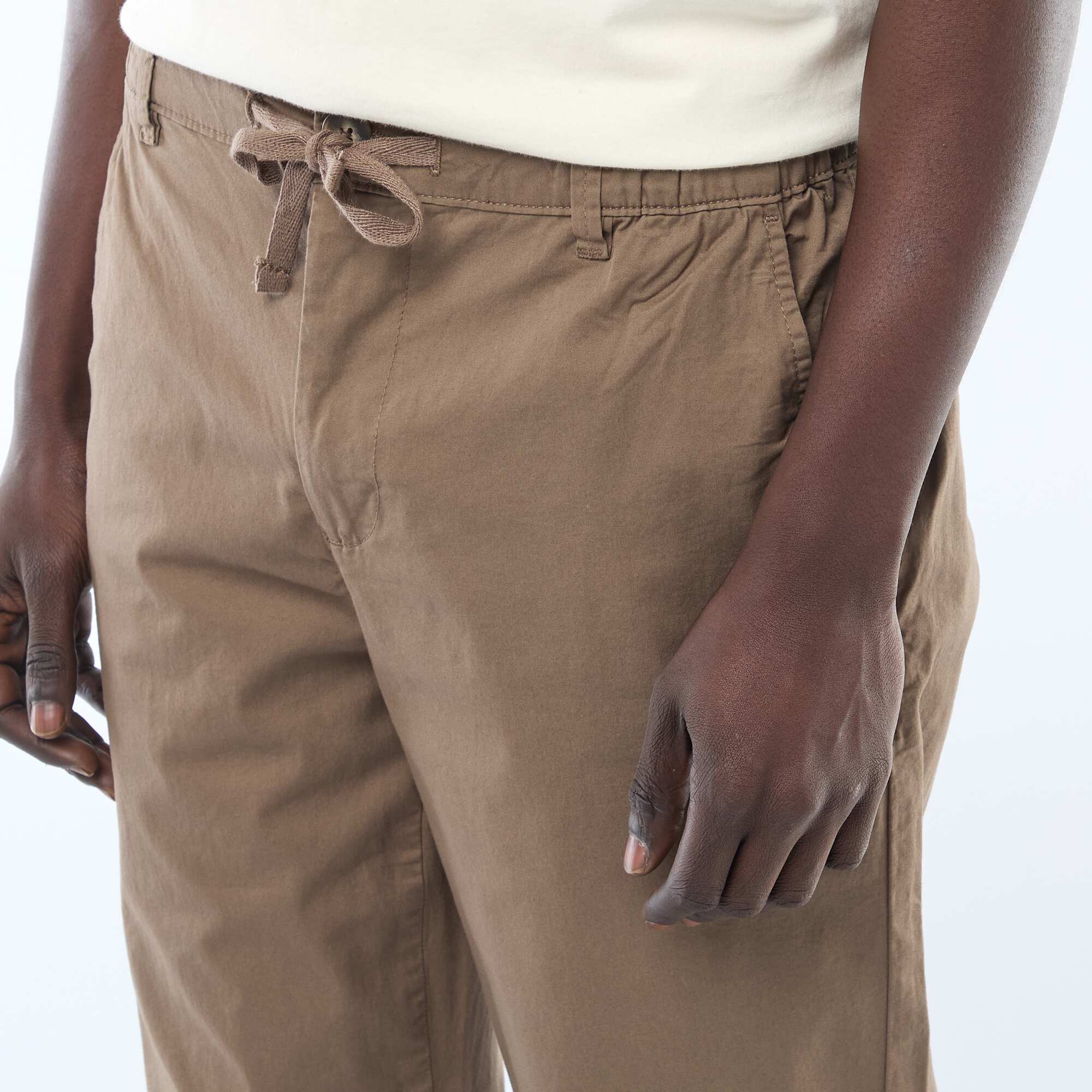 Regular Twill Trousers BROWN - Image 4
