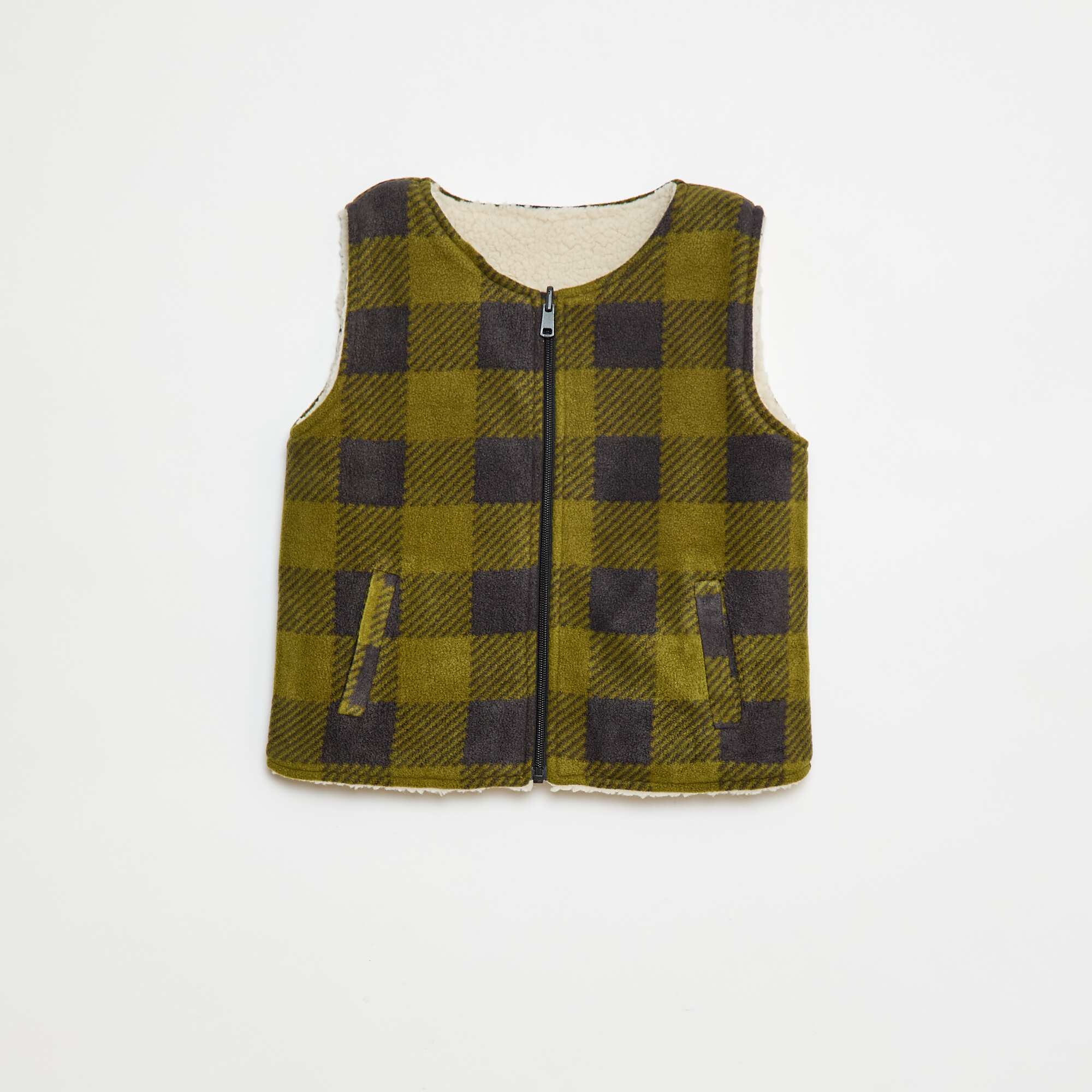 Reversible Sleeveless Sweatshirt GREEN