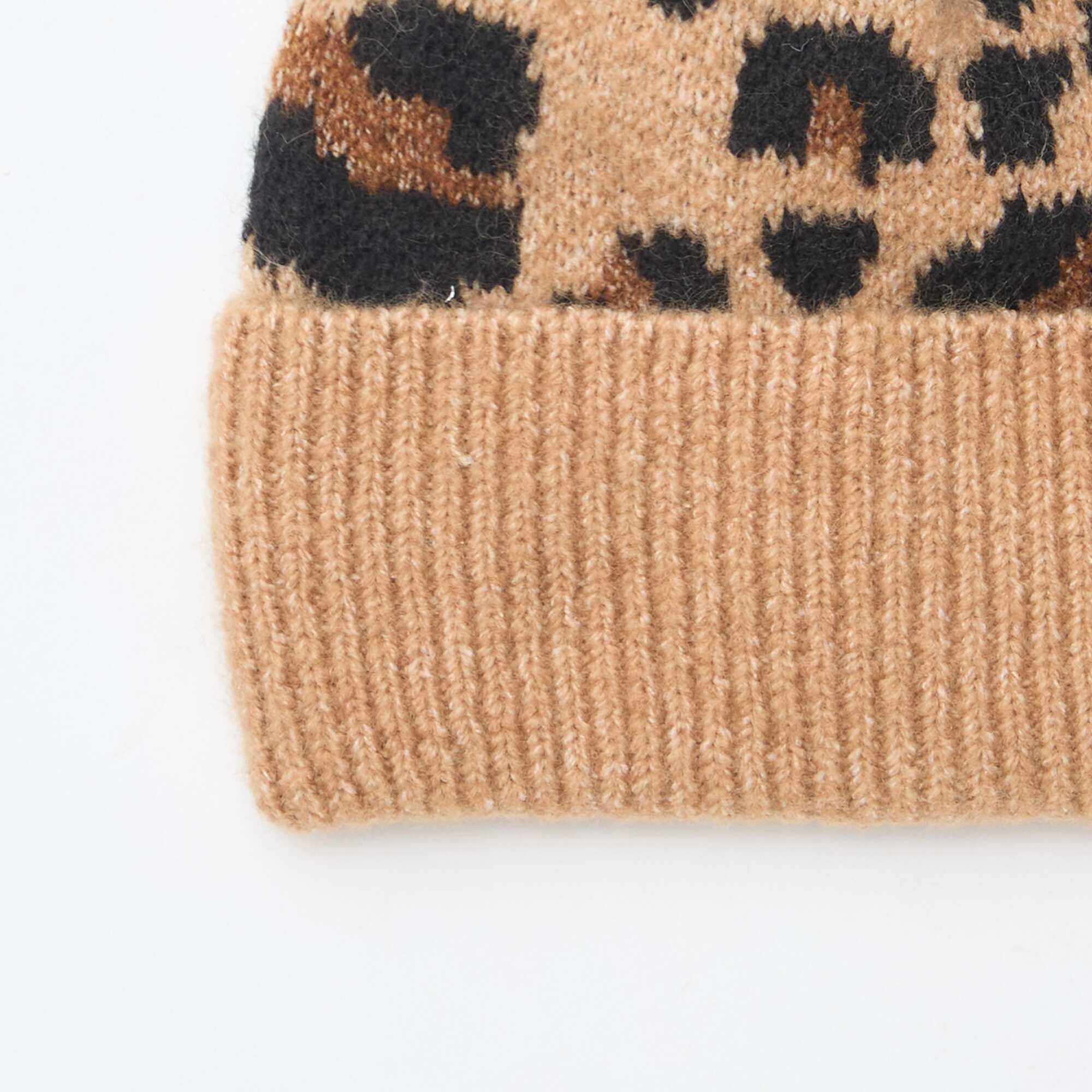Ribbed beanie BROWN - Image 2
