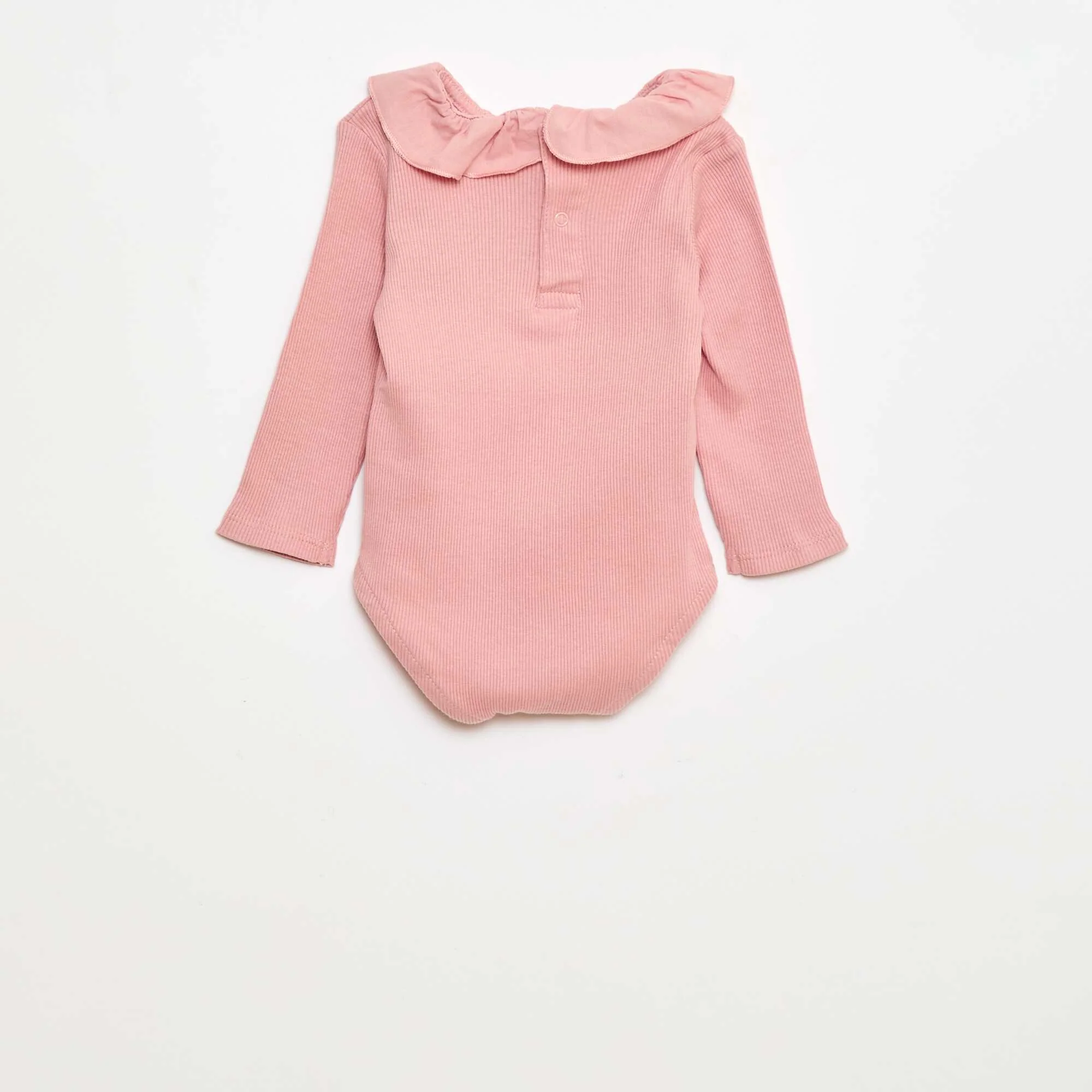 Ribbed Body with Frill Collar PINK - Image 3