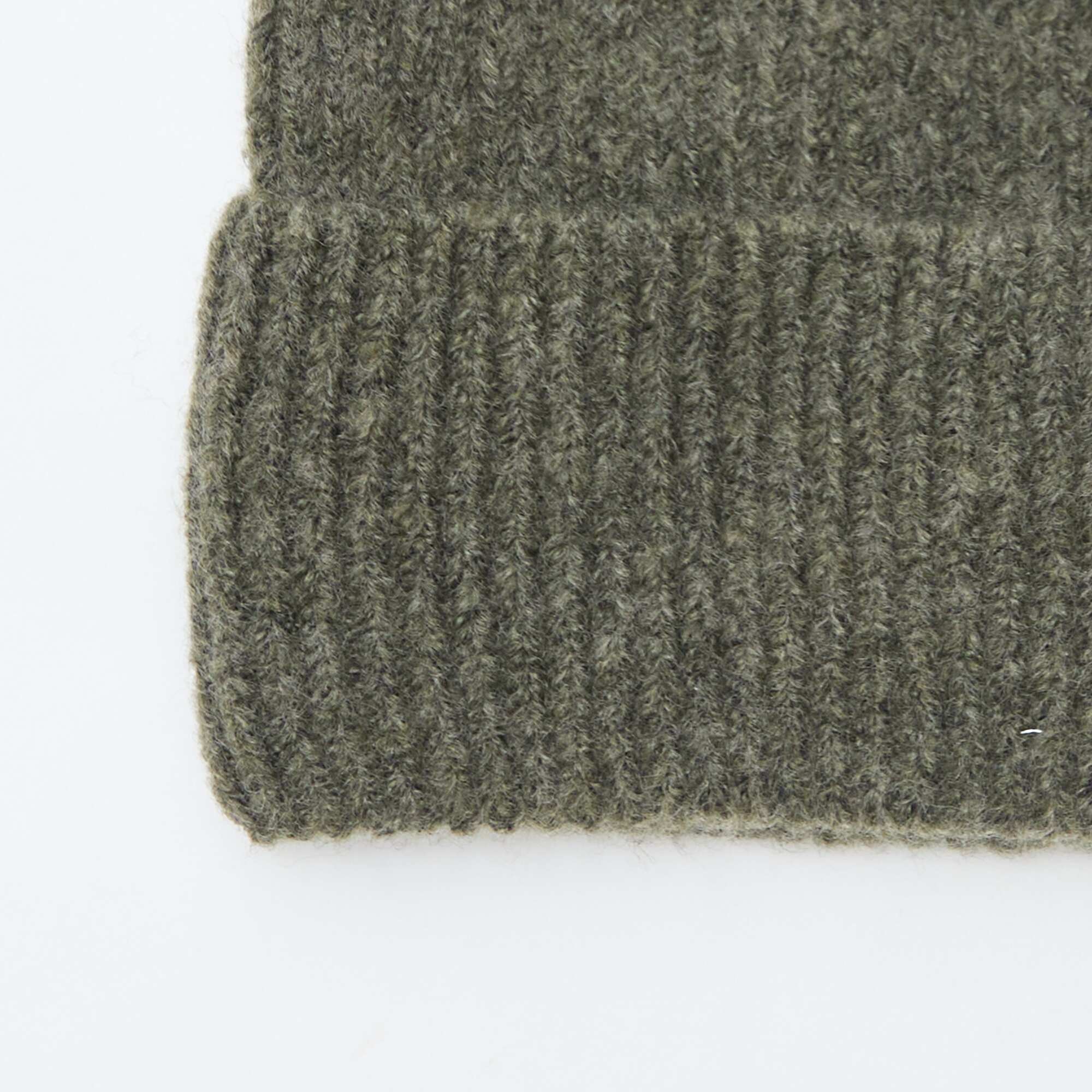 Ribbed cuffed beanie GREEN - Image 2