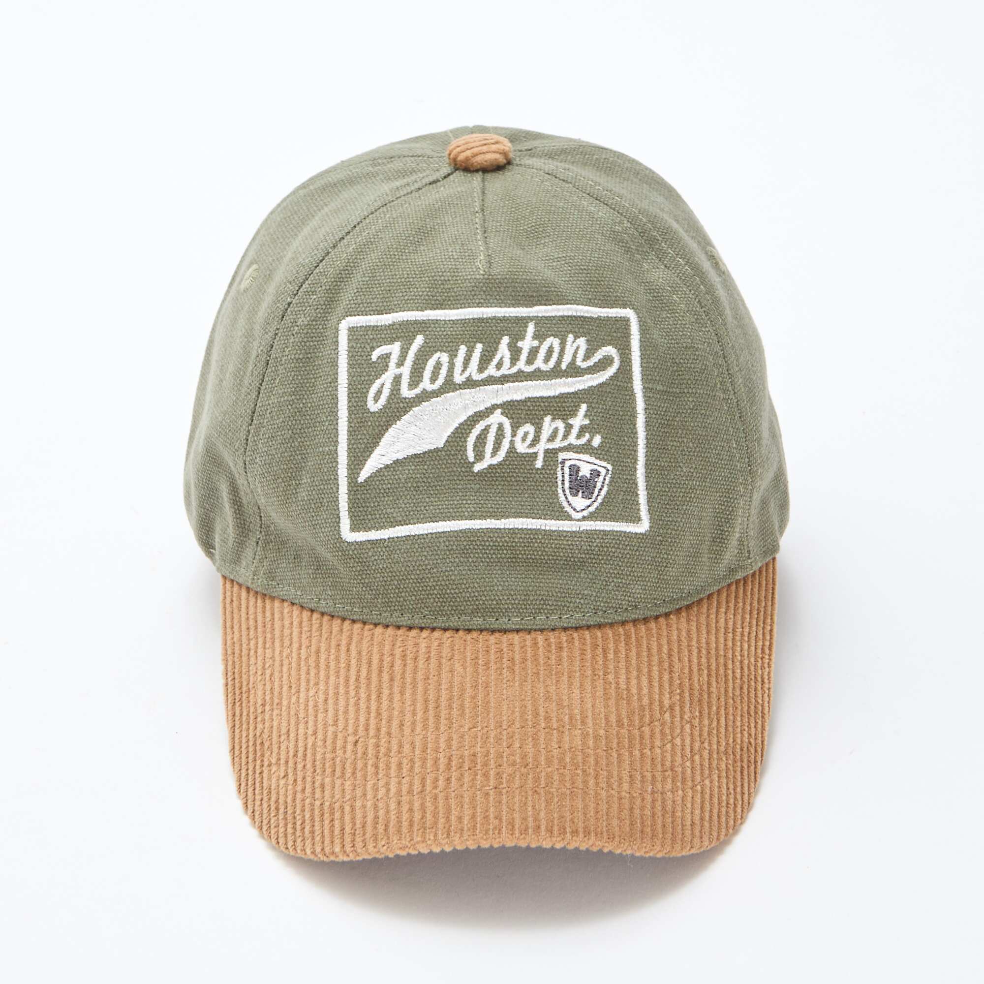 Ribbed fabric cap with visor GREEN - Image 2