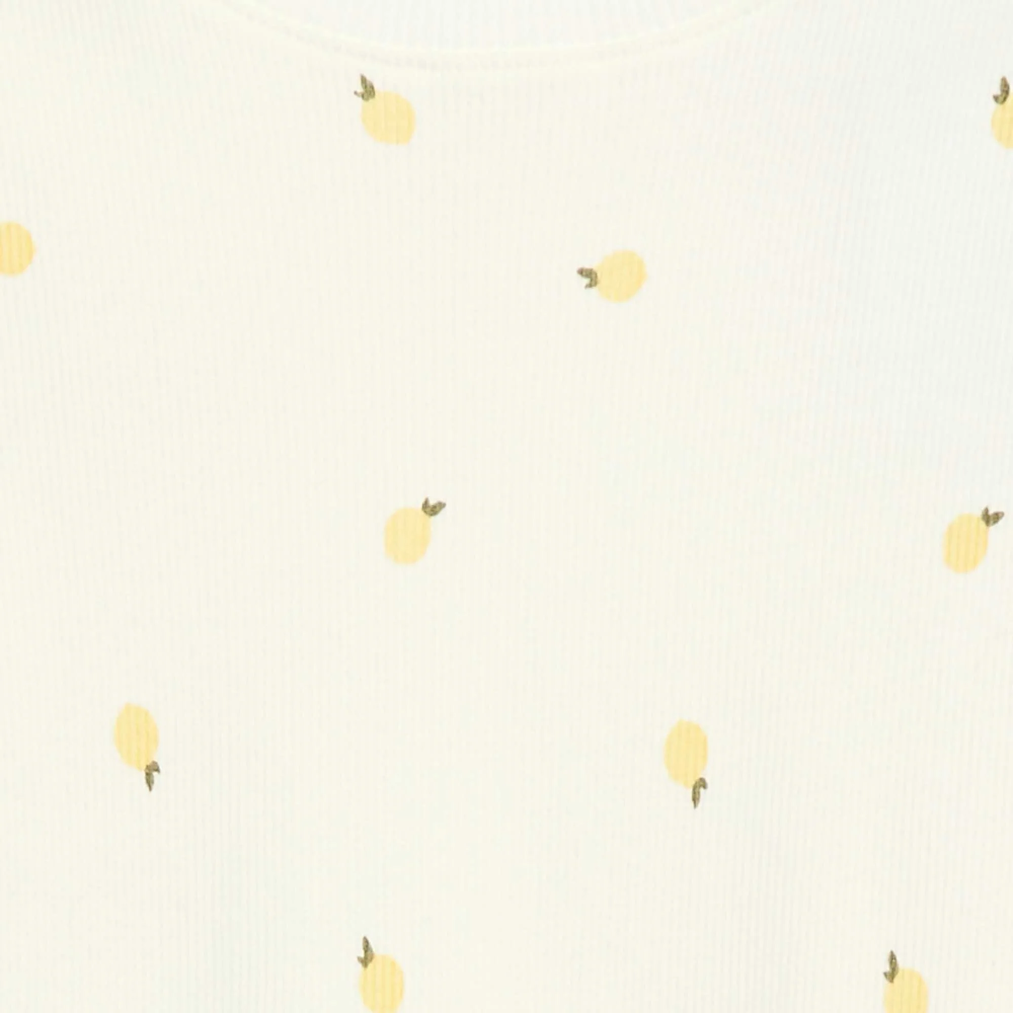 Ribbed T-shirt with Short Flutter Sleeves WHITE - Image 2