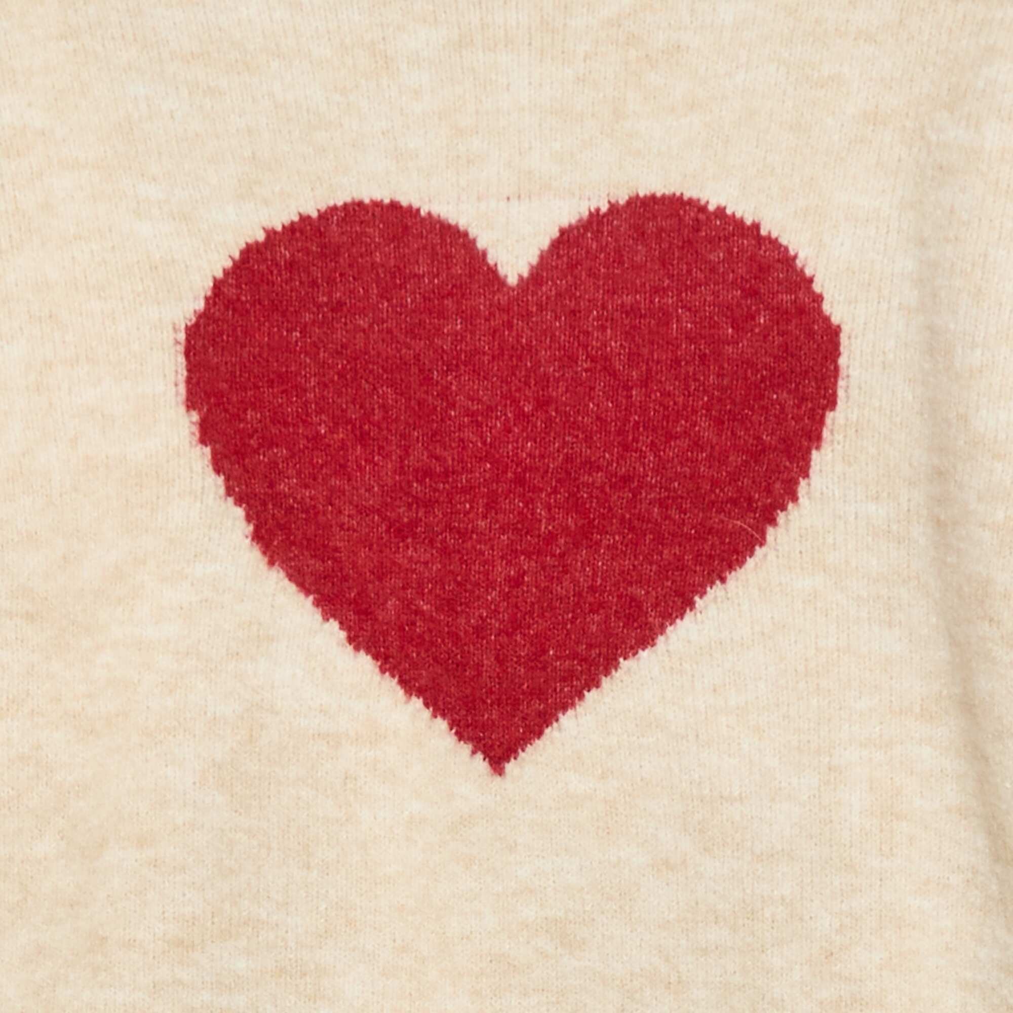 Round Neck Patterned Jumper BEIGE - Image 3