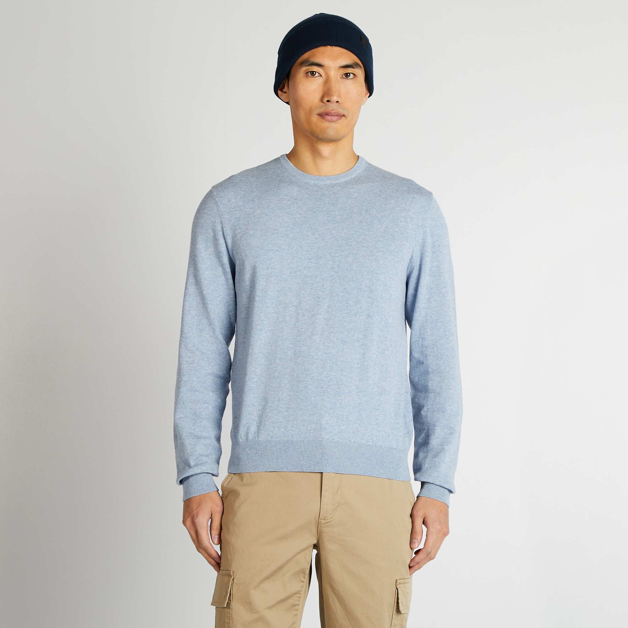 Round neck sweater BLUE - Image 4