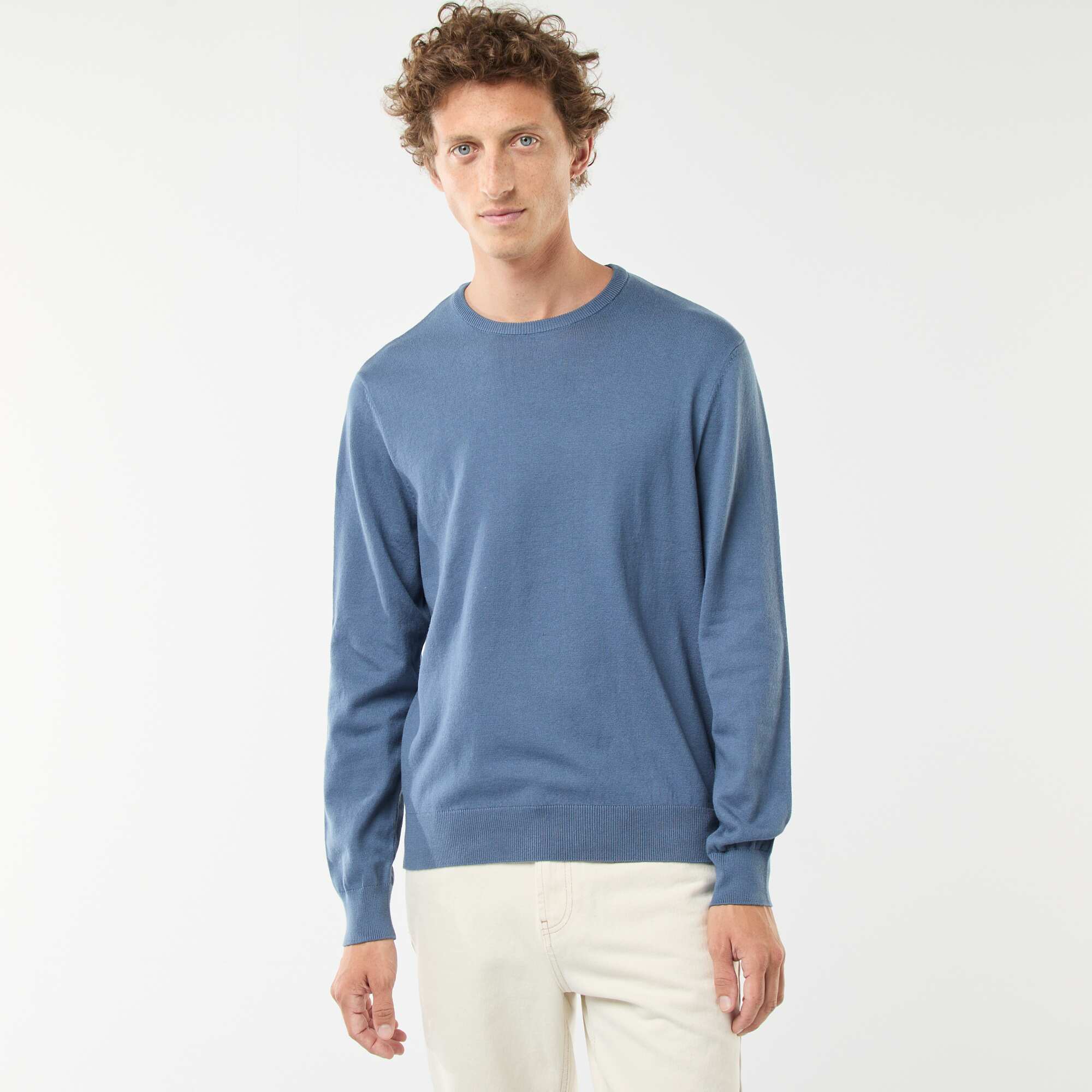Round neck sweater BLUE - Image 3