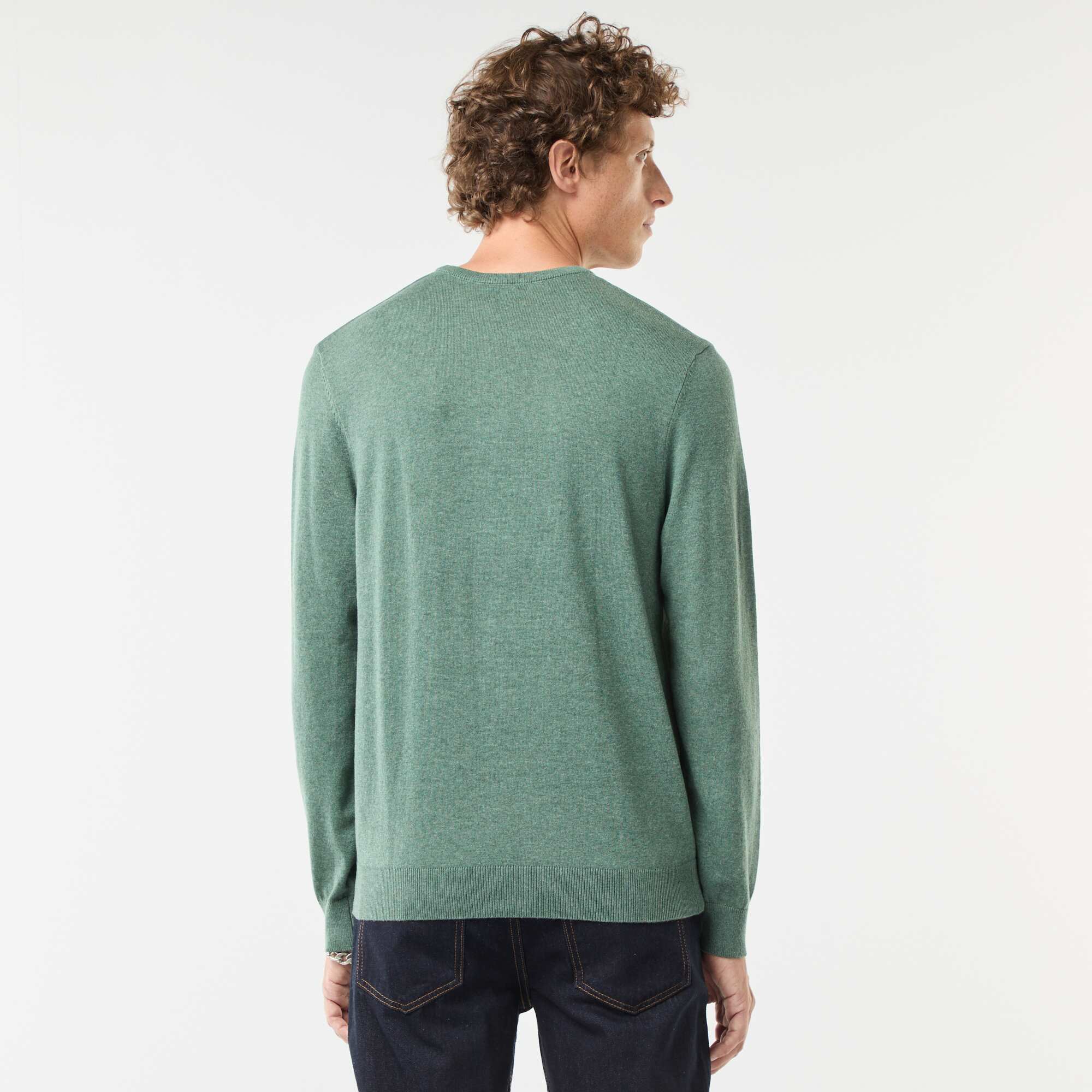 Round neck sweater GREEN - Image 4