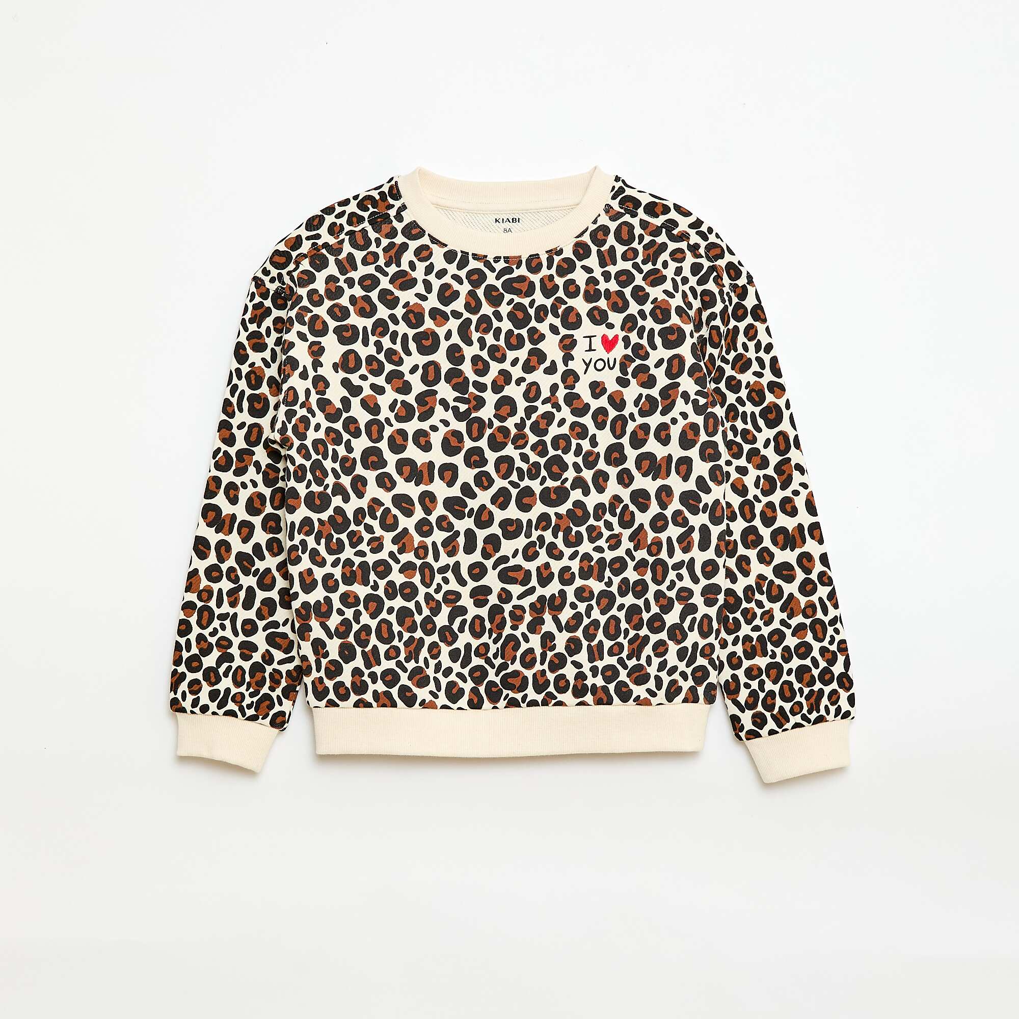 Round Neck Sweatshirt - Valentine's Day WHITE
