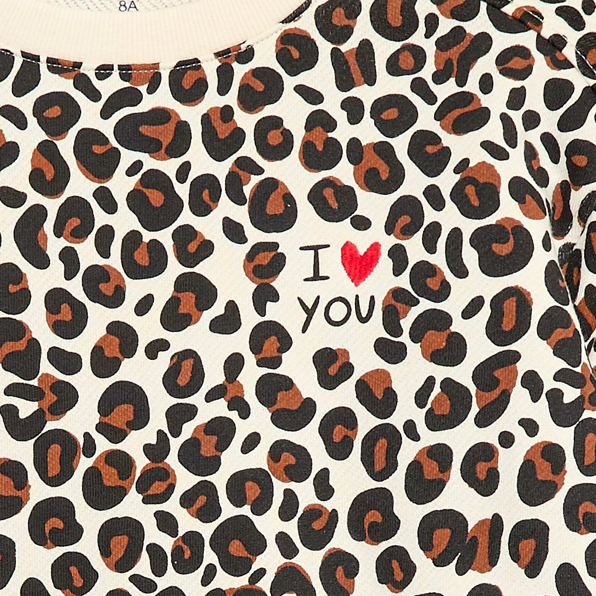 Round Neck Sweatshirt - Valentine's Day WHITE - Image 2