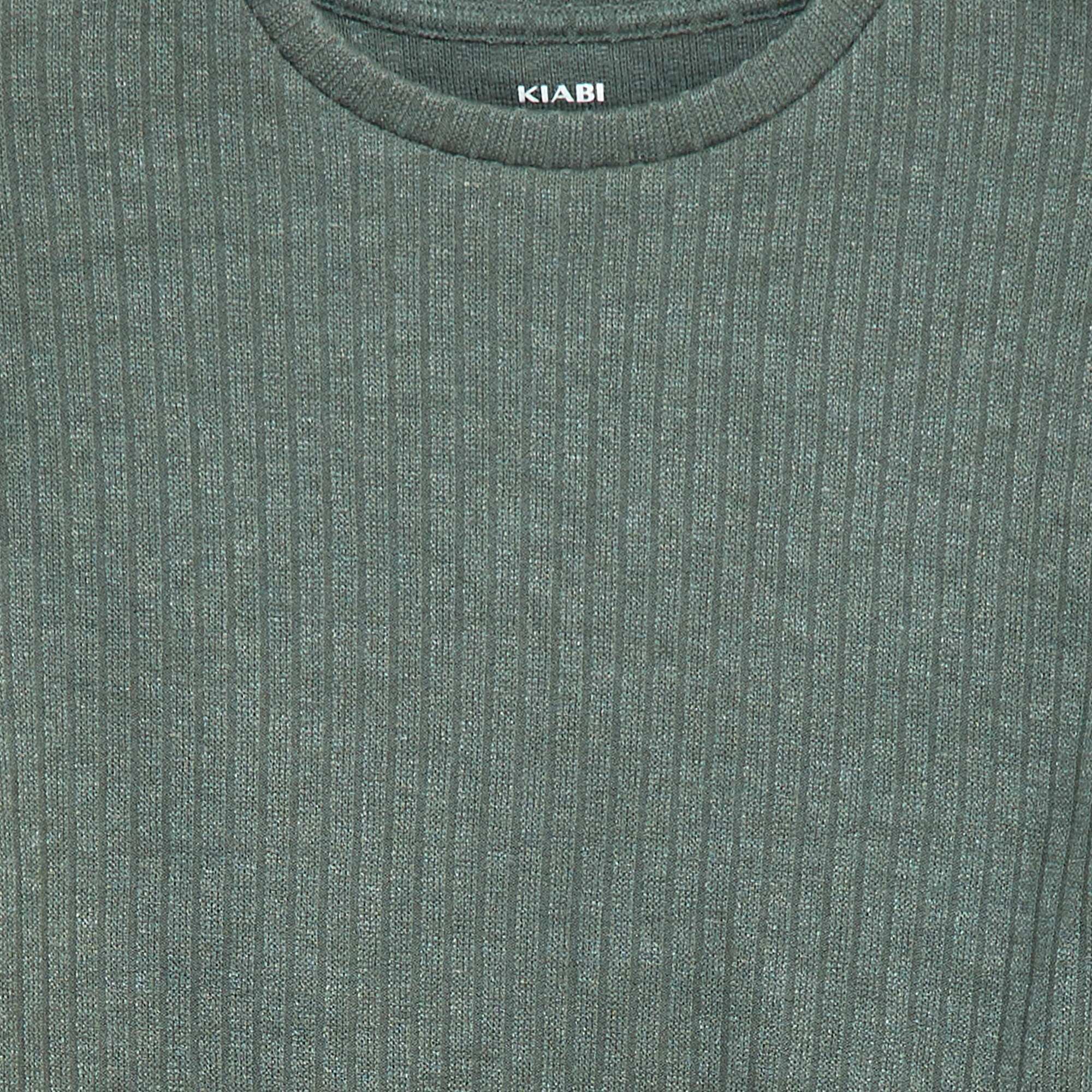 Round neck T-shirt GREEN - Image 3