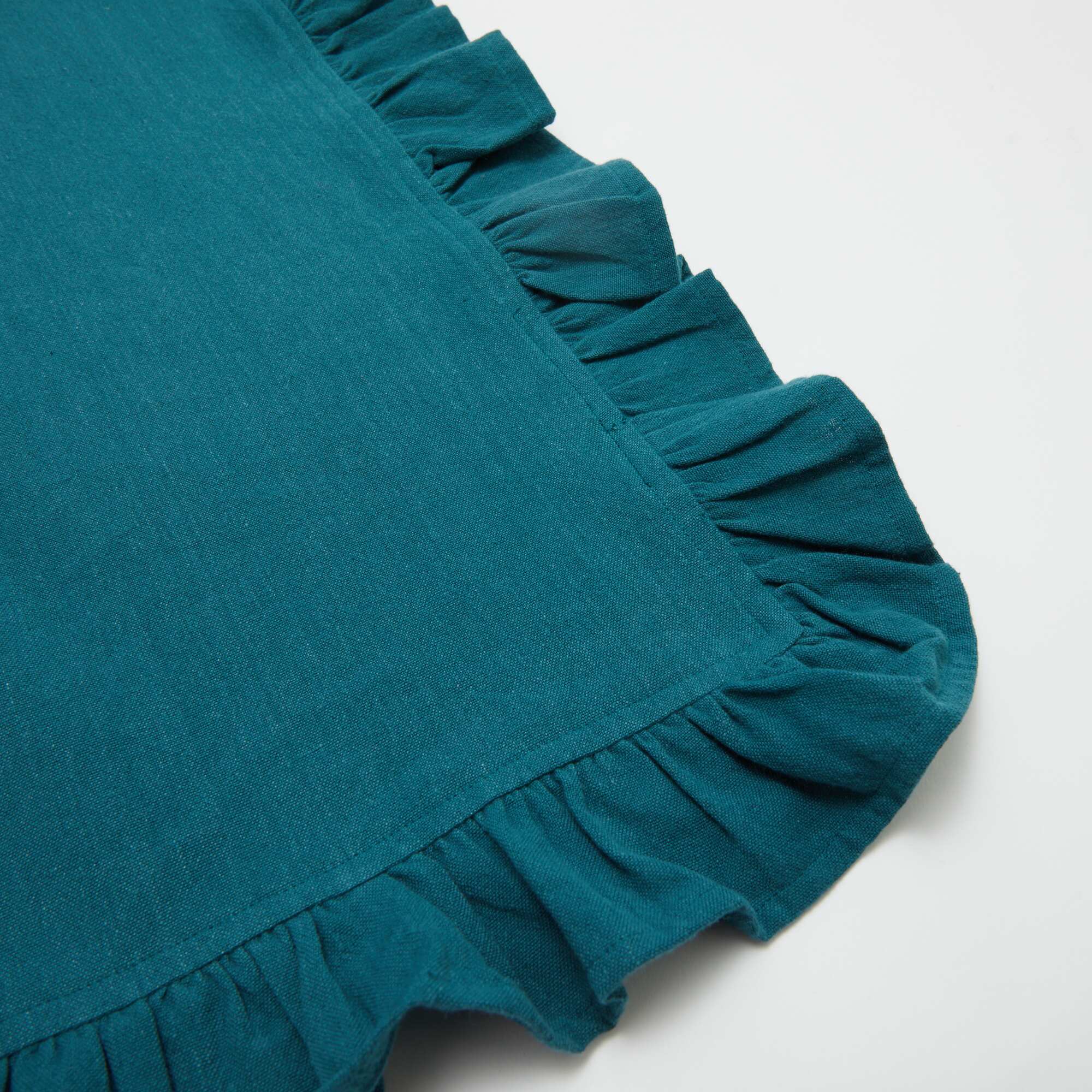 Ruffled Tablecloth (150 x 250 cm) BLUE - Image 2