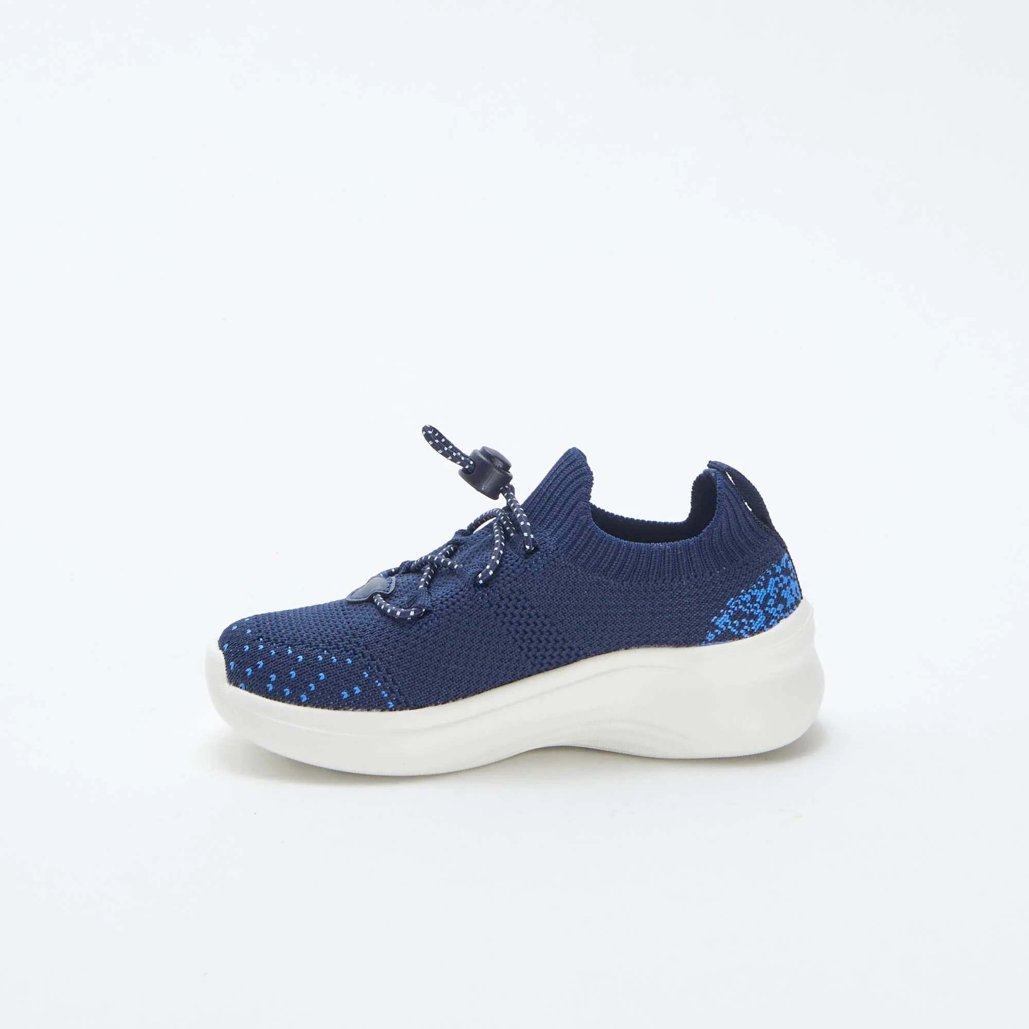 Running shoes with elasticated laces BLUE - Image 4