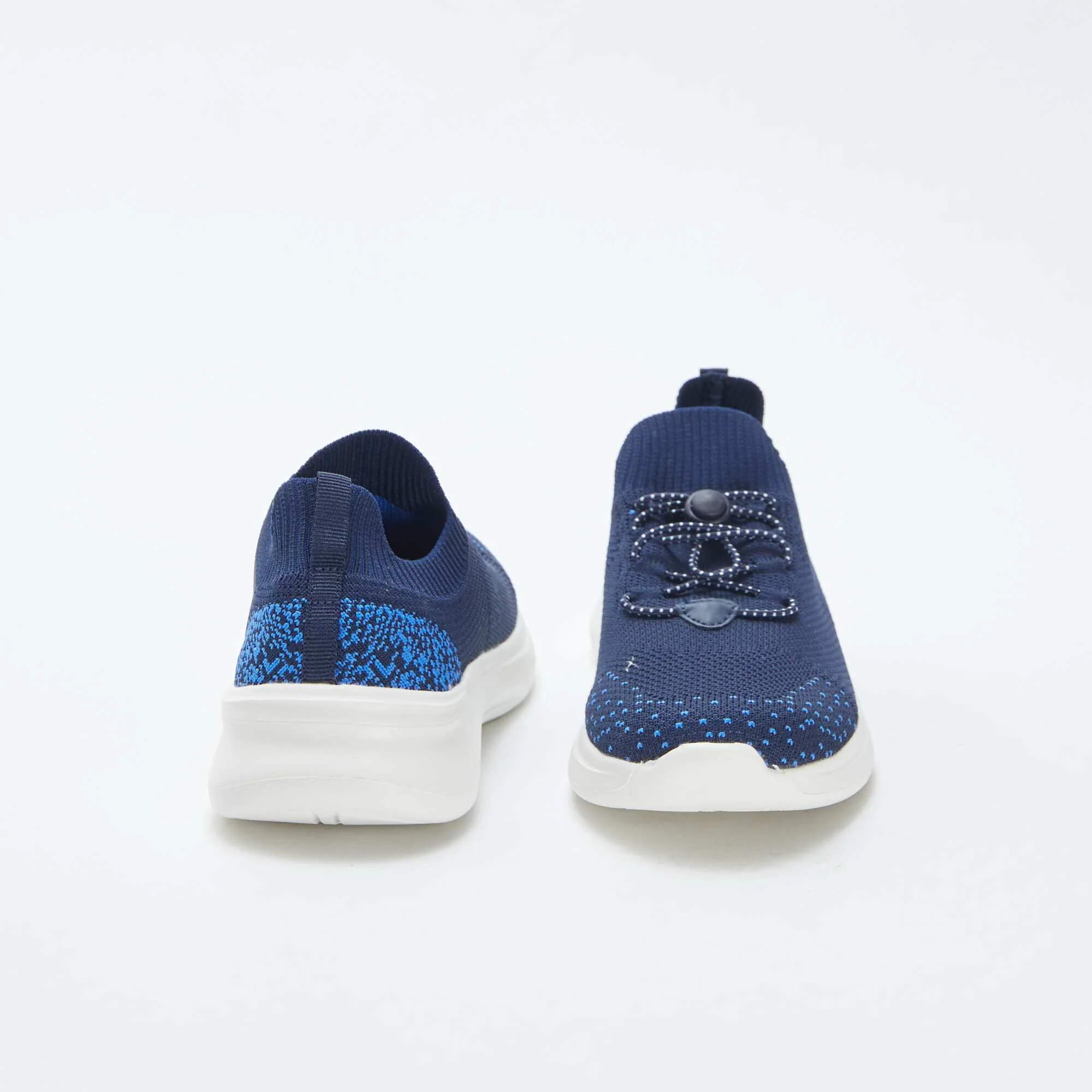 Running shoes with elasticated laces BLUE - Image 3