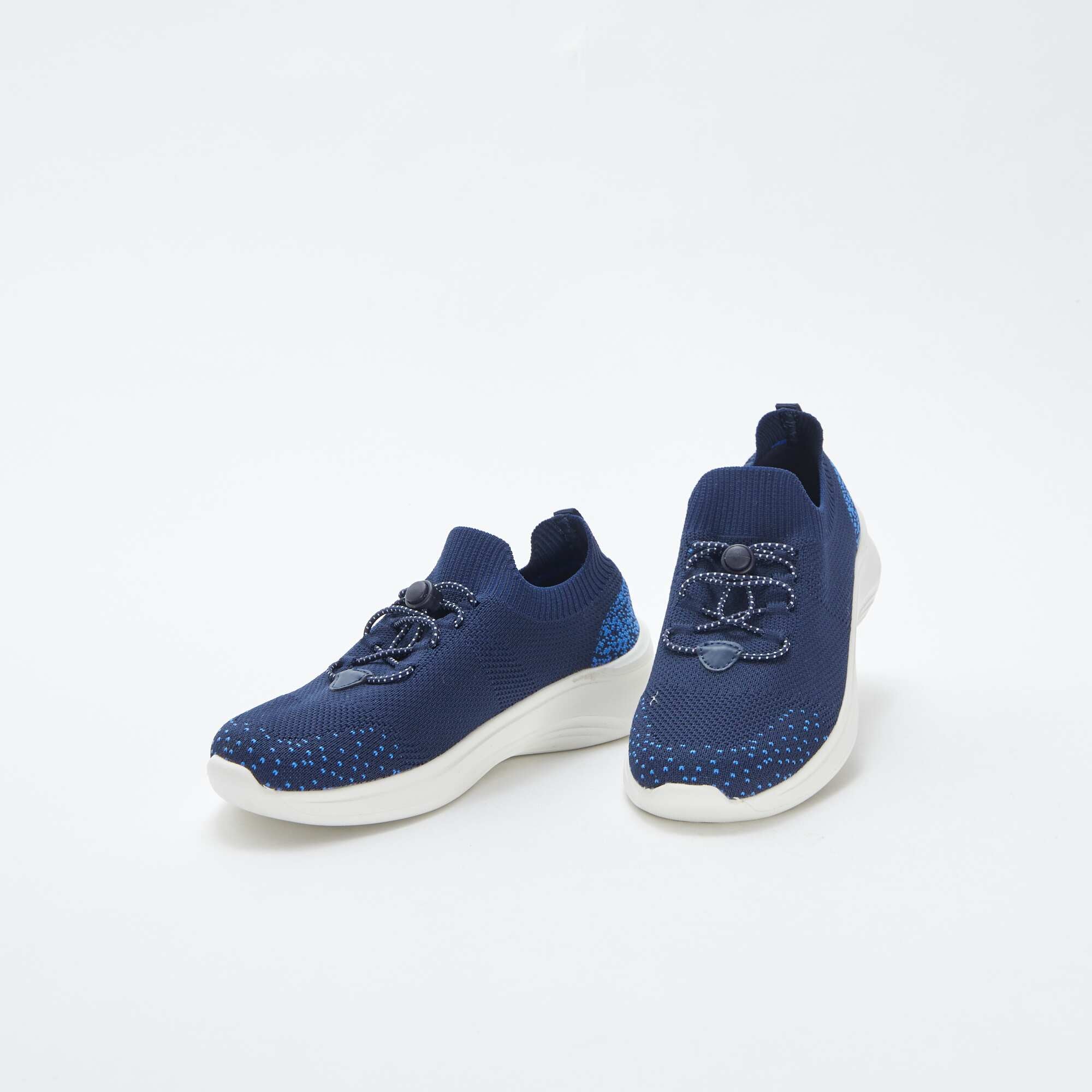 Running shoes with elasticated laces BLUE - Image 5