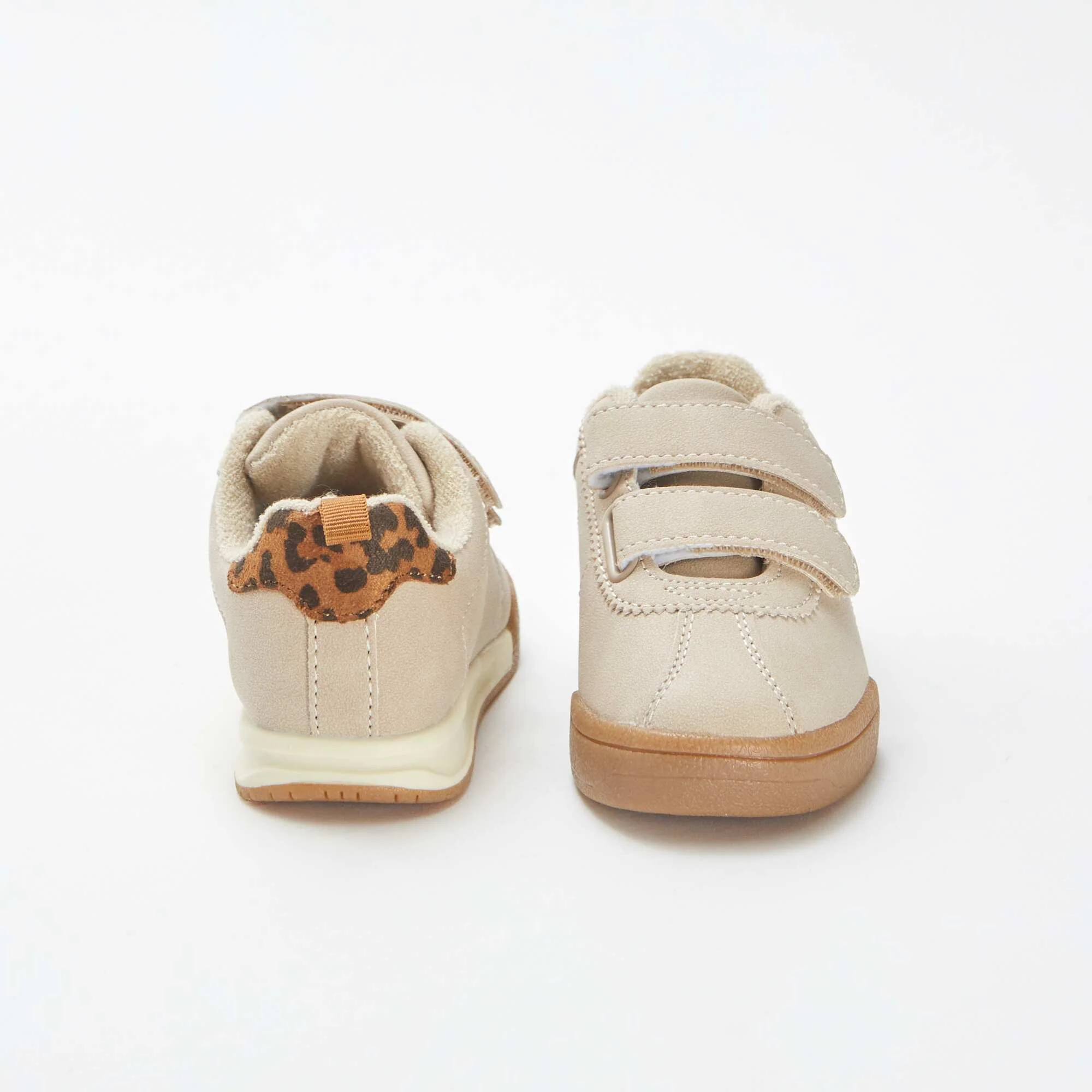Running-style Velcro trainers BROWN - Image 3