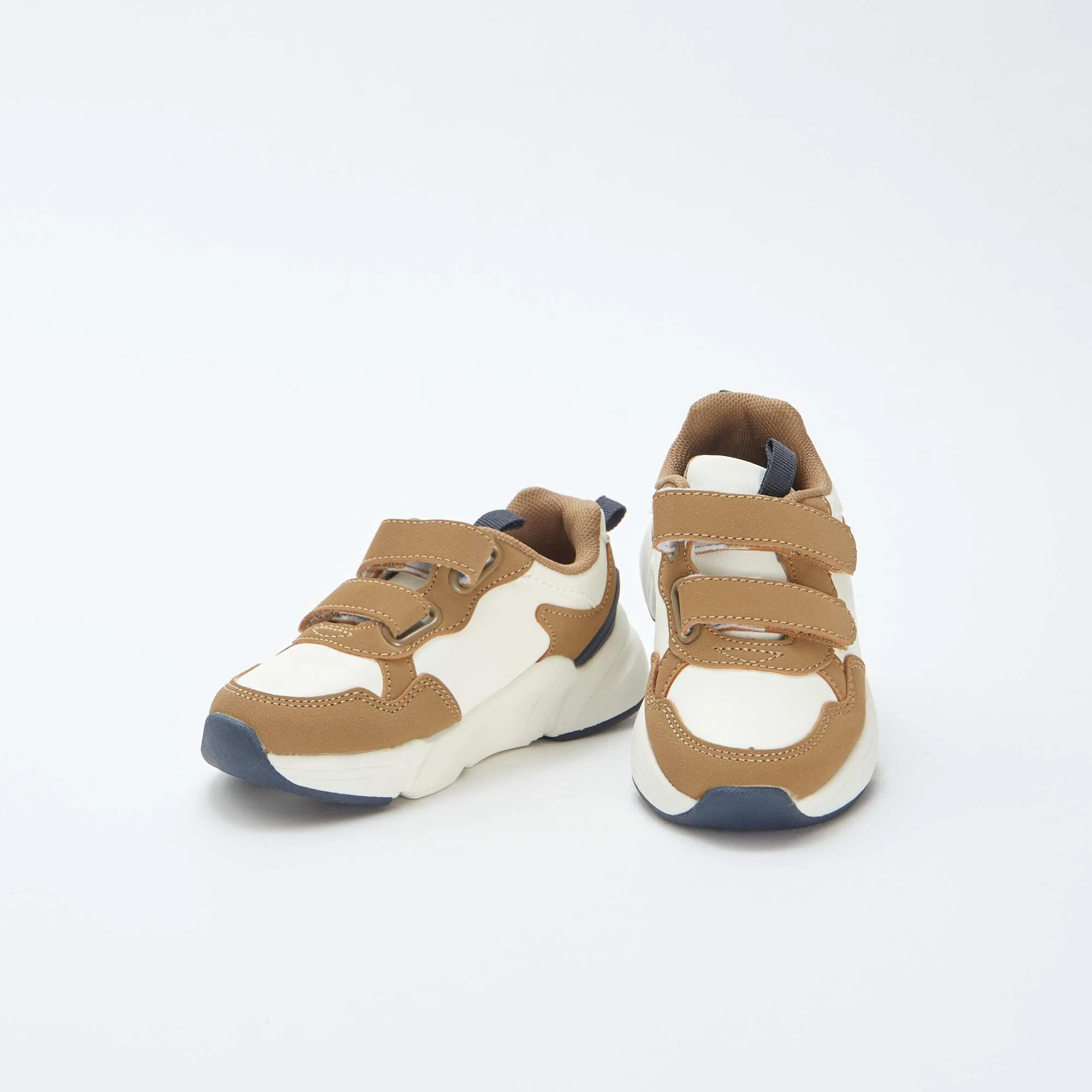 Running-style Velcro trainers WHITE - Image 5