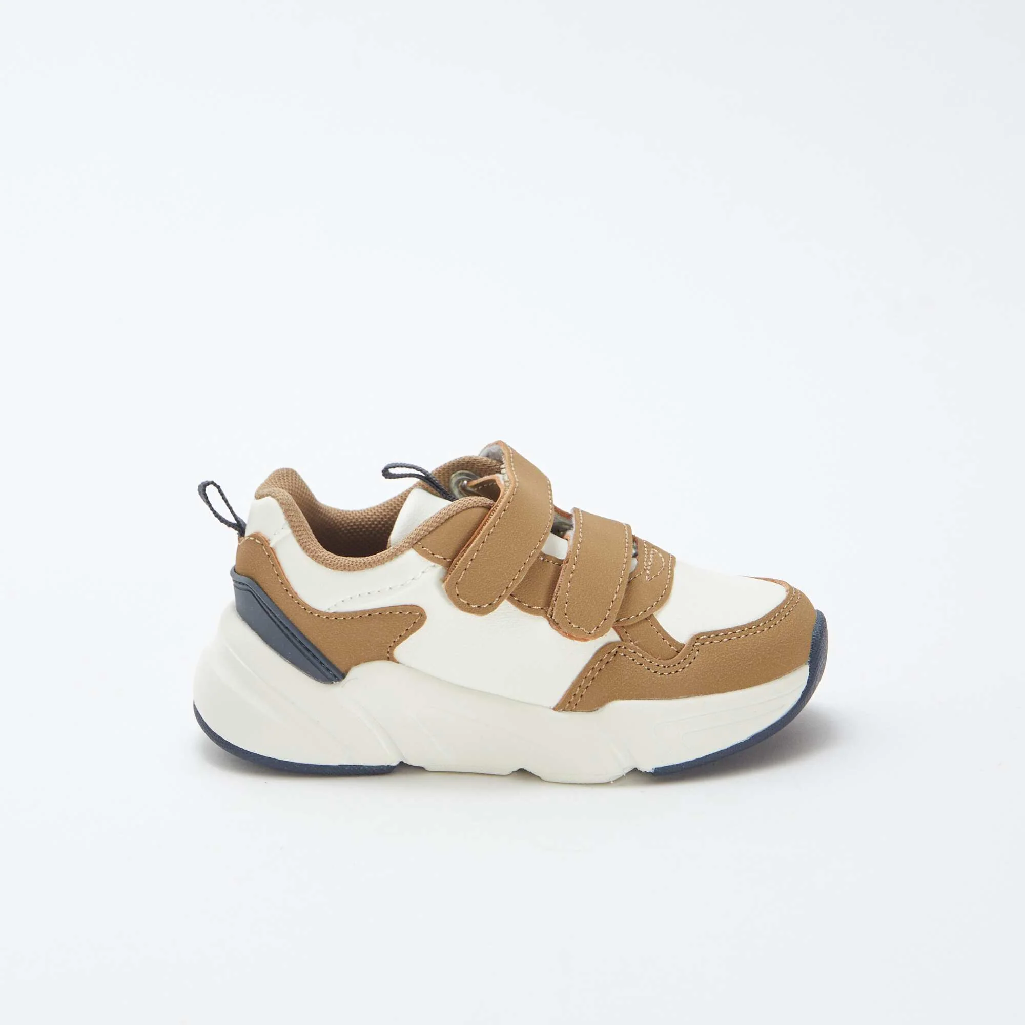 Running-style Velcro trainers WHITE - Image 2