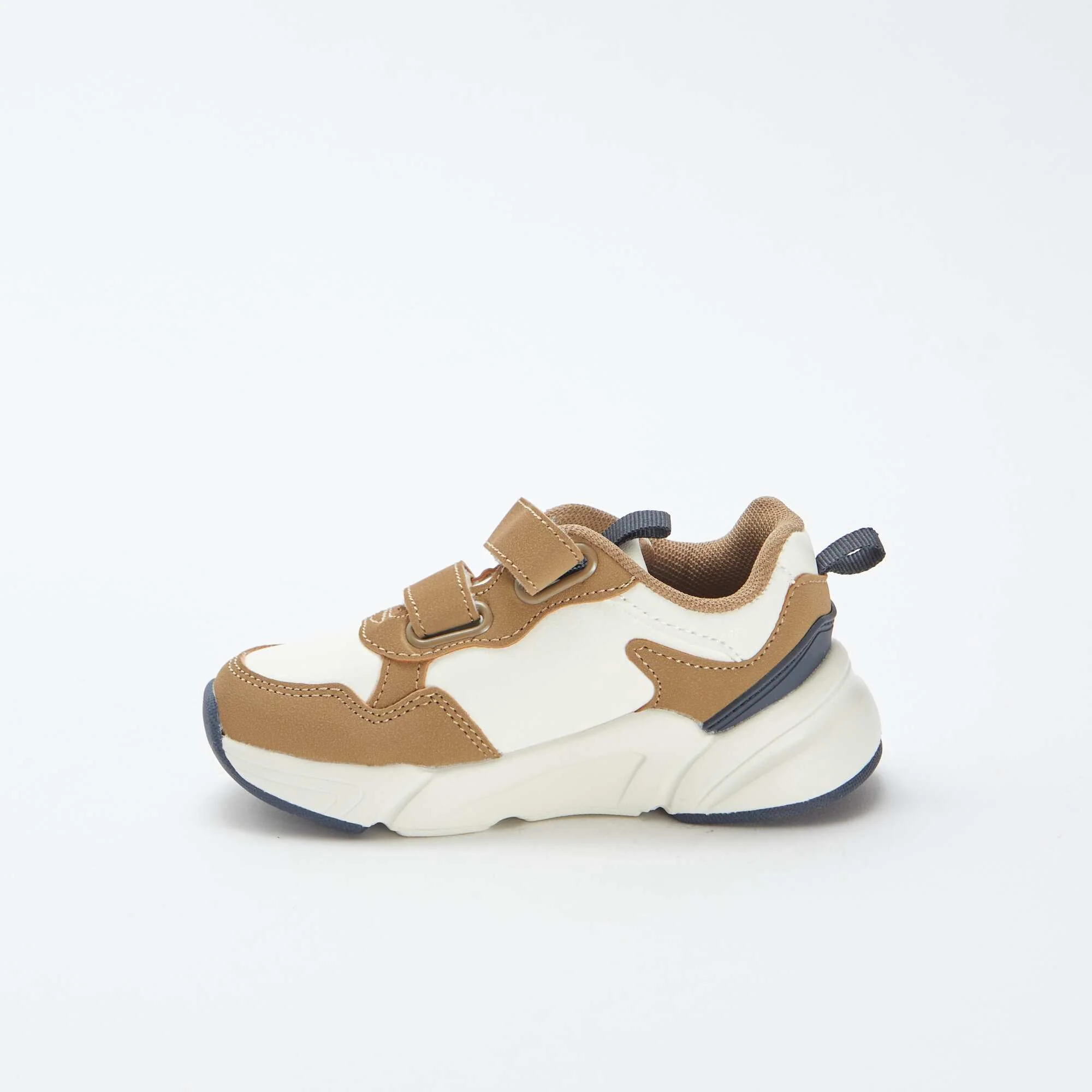 Running-style Velcro trainers WHITE - Image 4