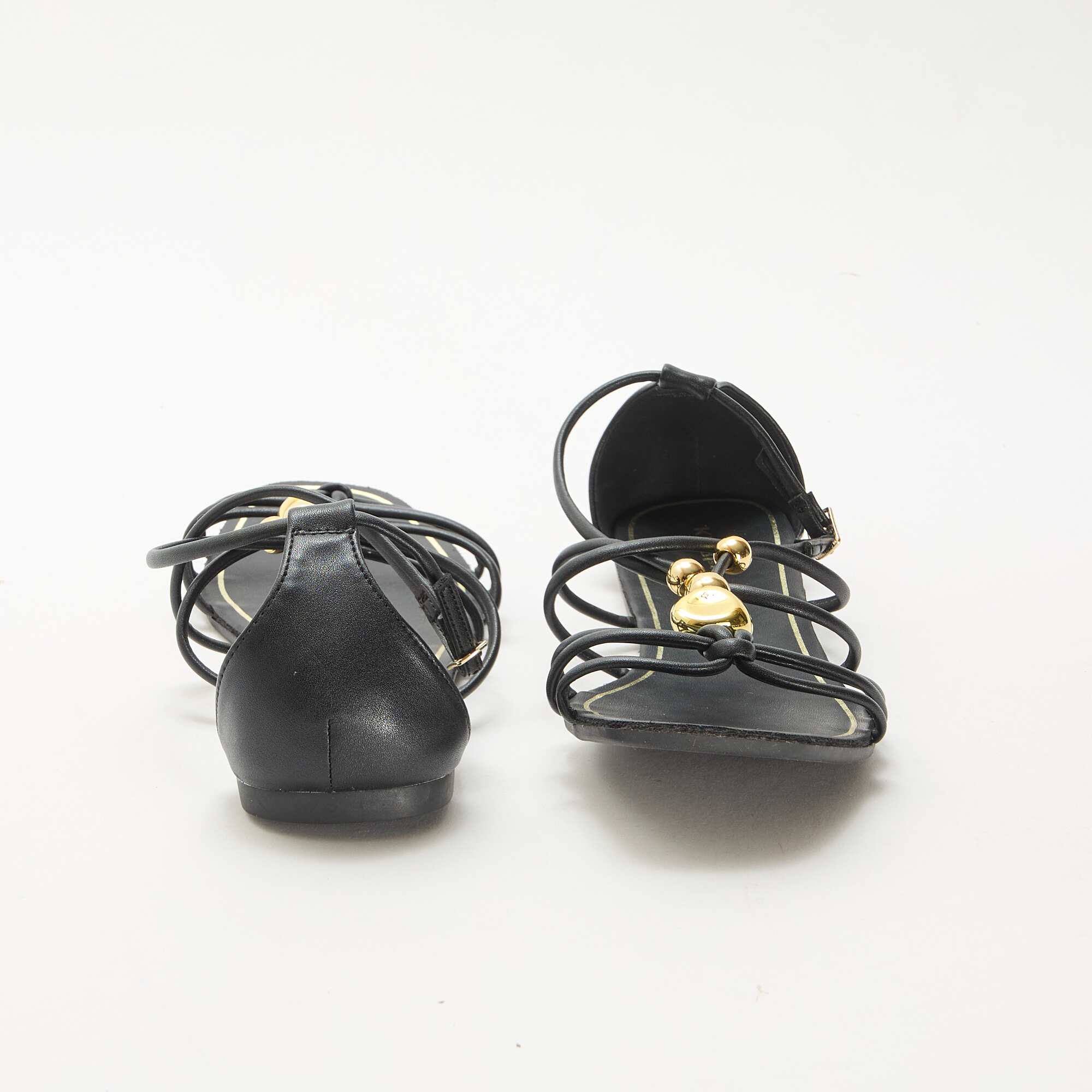 Sandals with Embellishments BLACK - Image 3