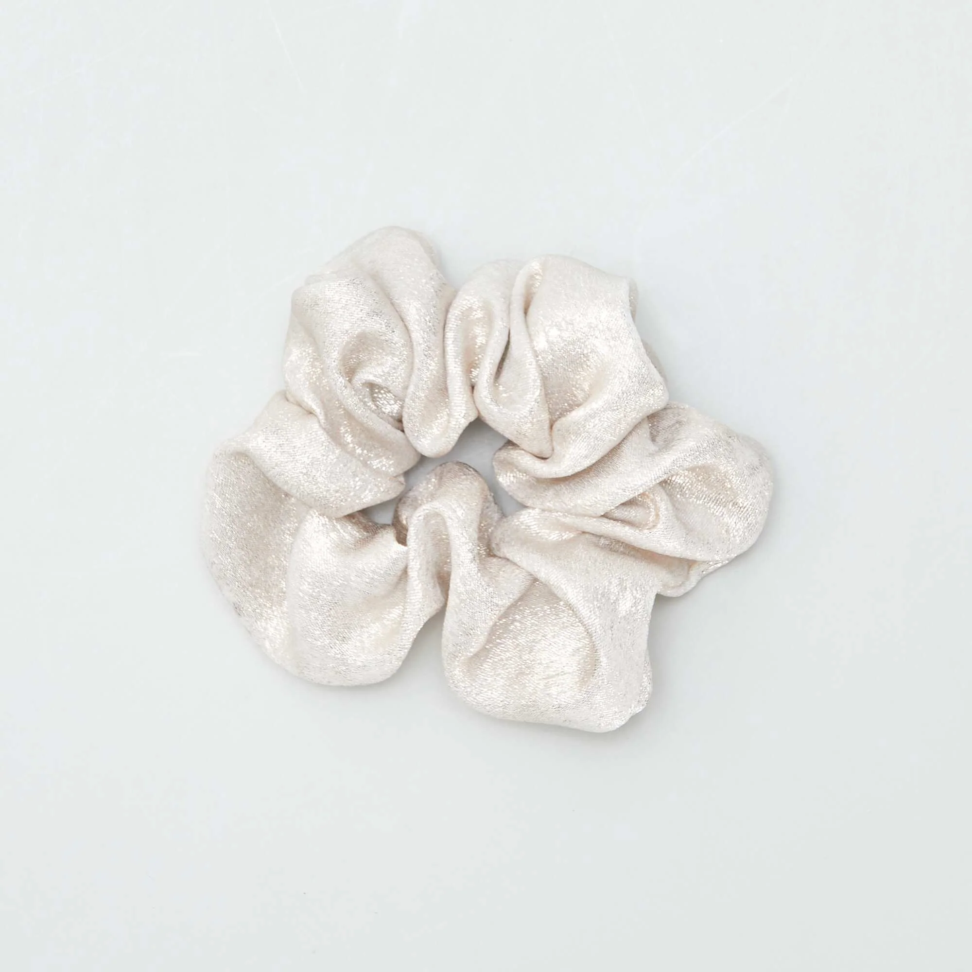 Satin-effect scrunchies - pack of 2 BROWN - Image 2
