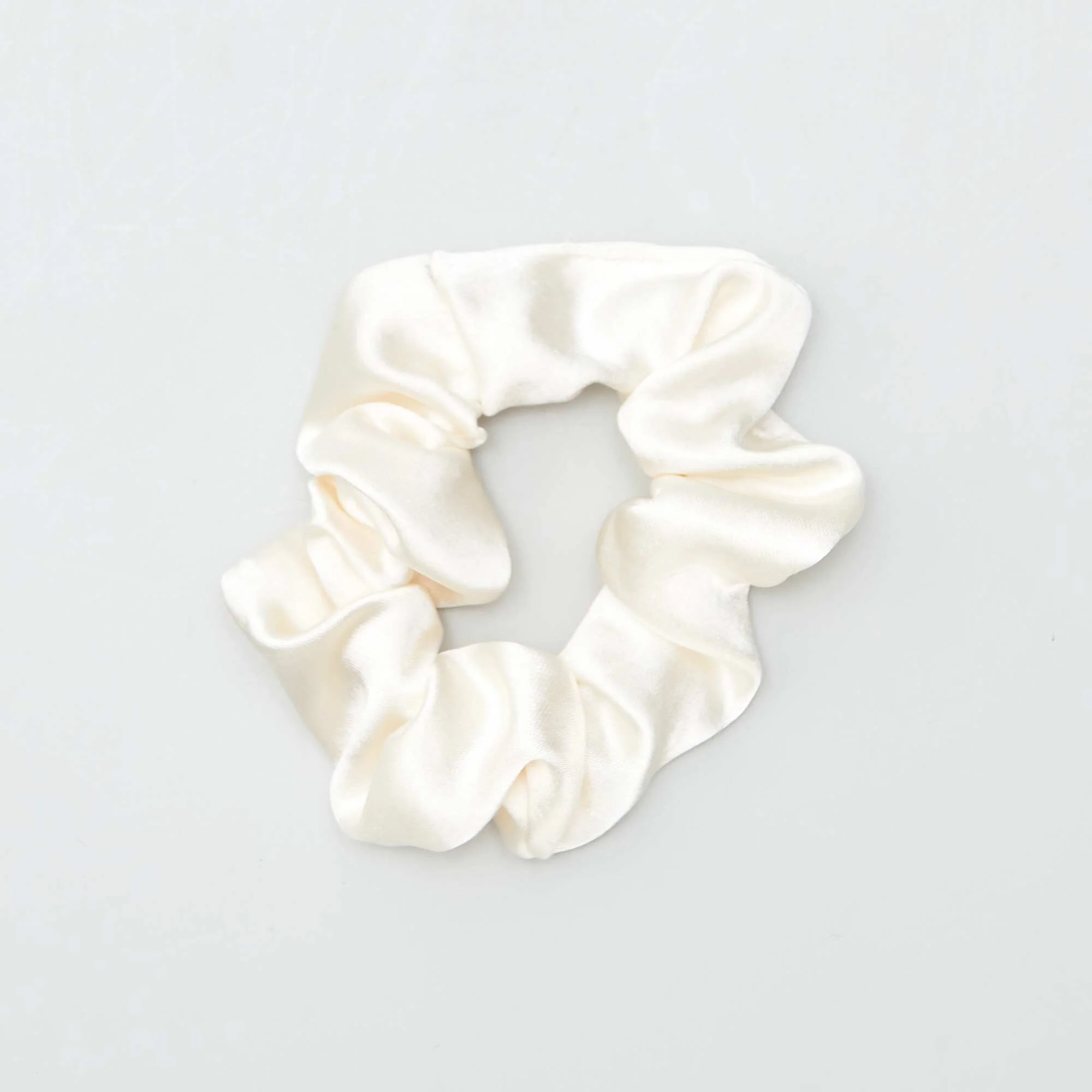 Satin-effect scrunchies - pack of 2 BROWN - Image 3