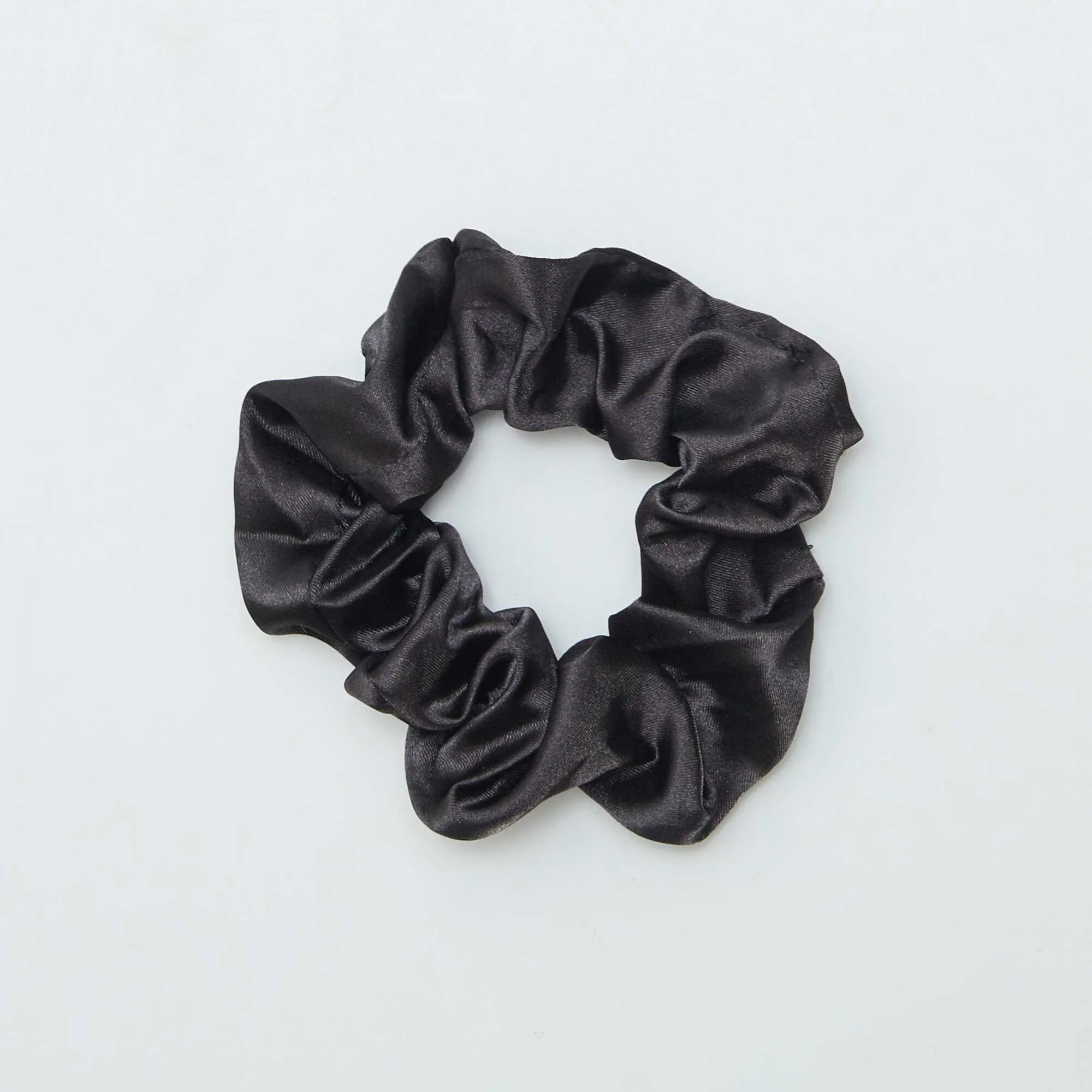 Satin-effect scrunchies - pack of 2 GREY - Image 3
