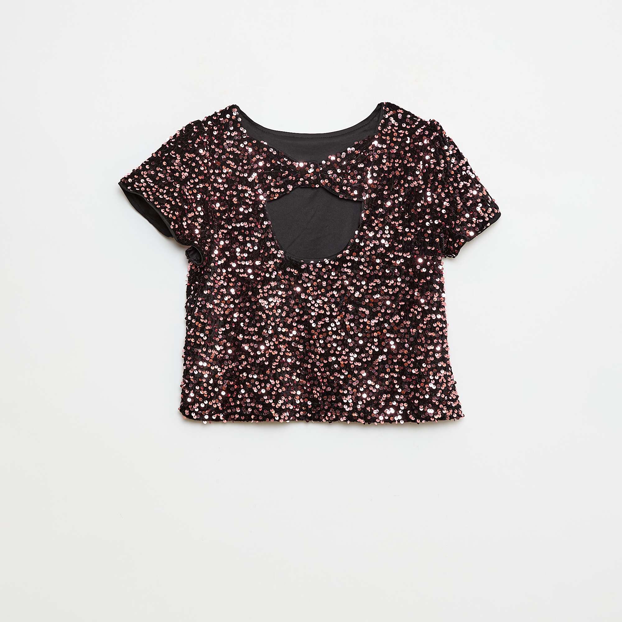 Sequin Velvet Blouse YELLOW - Image 2