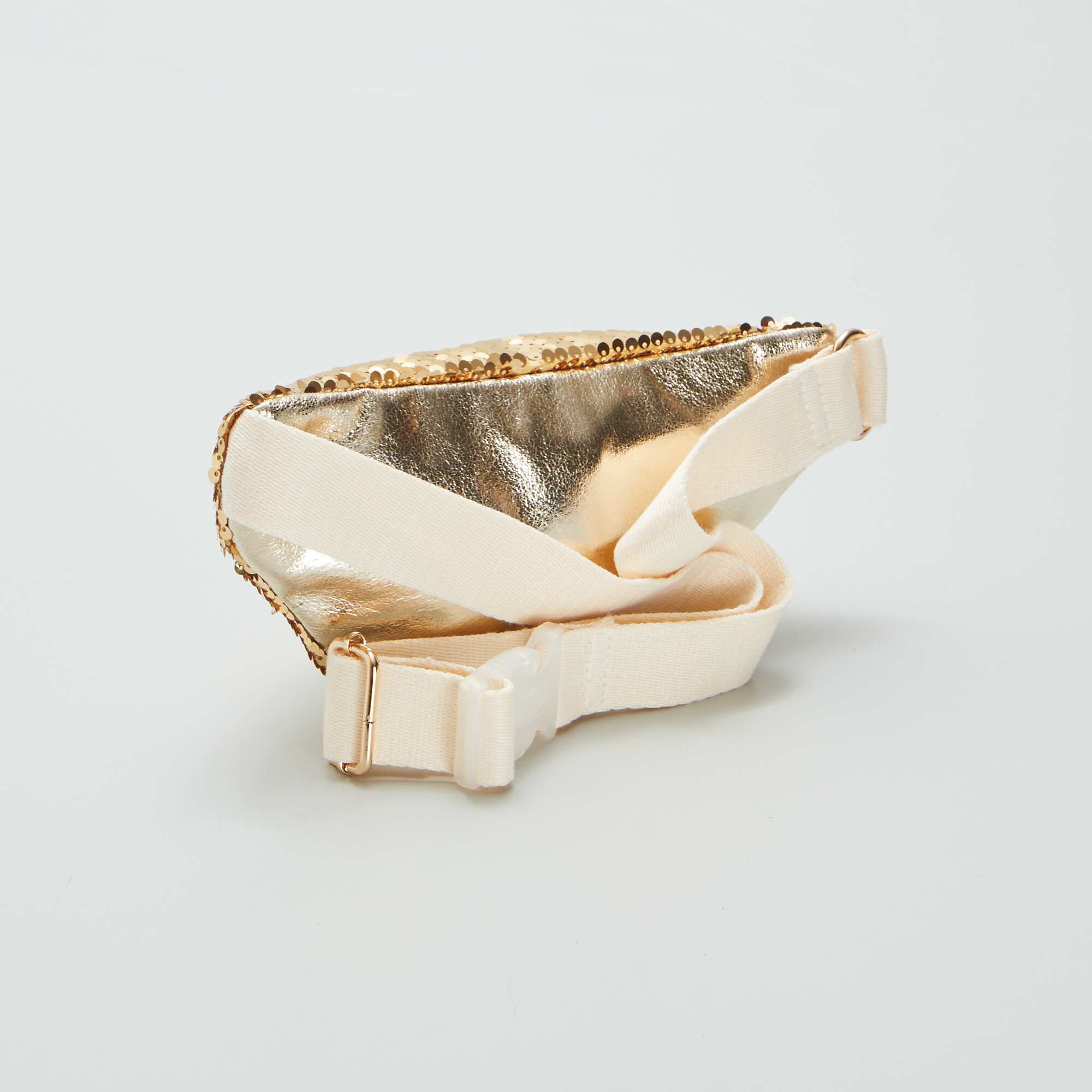 Sequined waist bag BEIGE - Image 2
