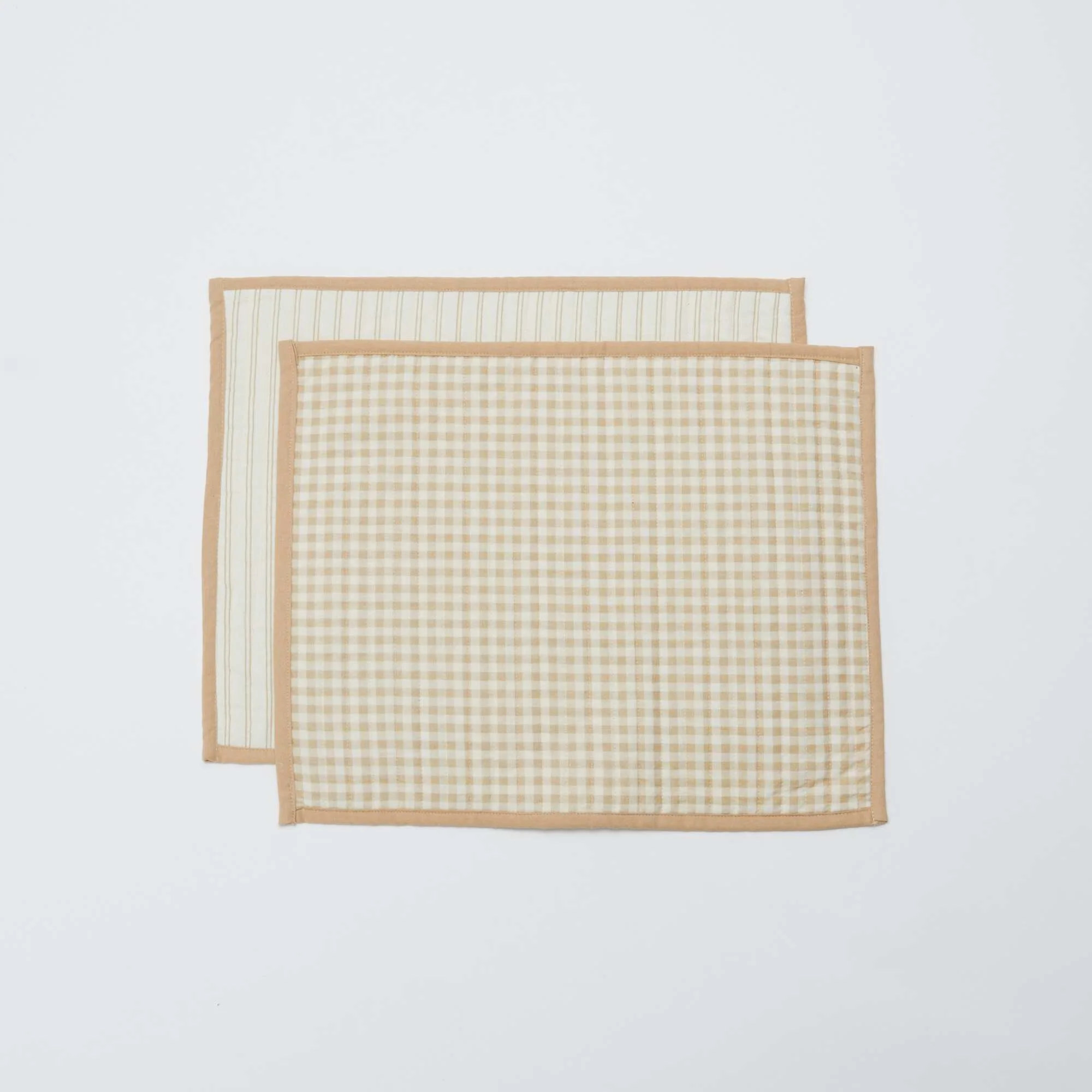 Set of 2 Double-Sided Placemats (32x40 cm) - Kiabi Home BEIGE
