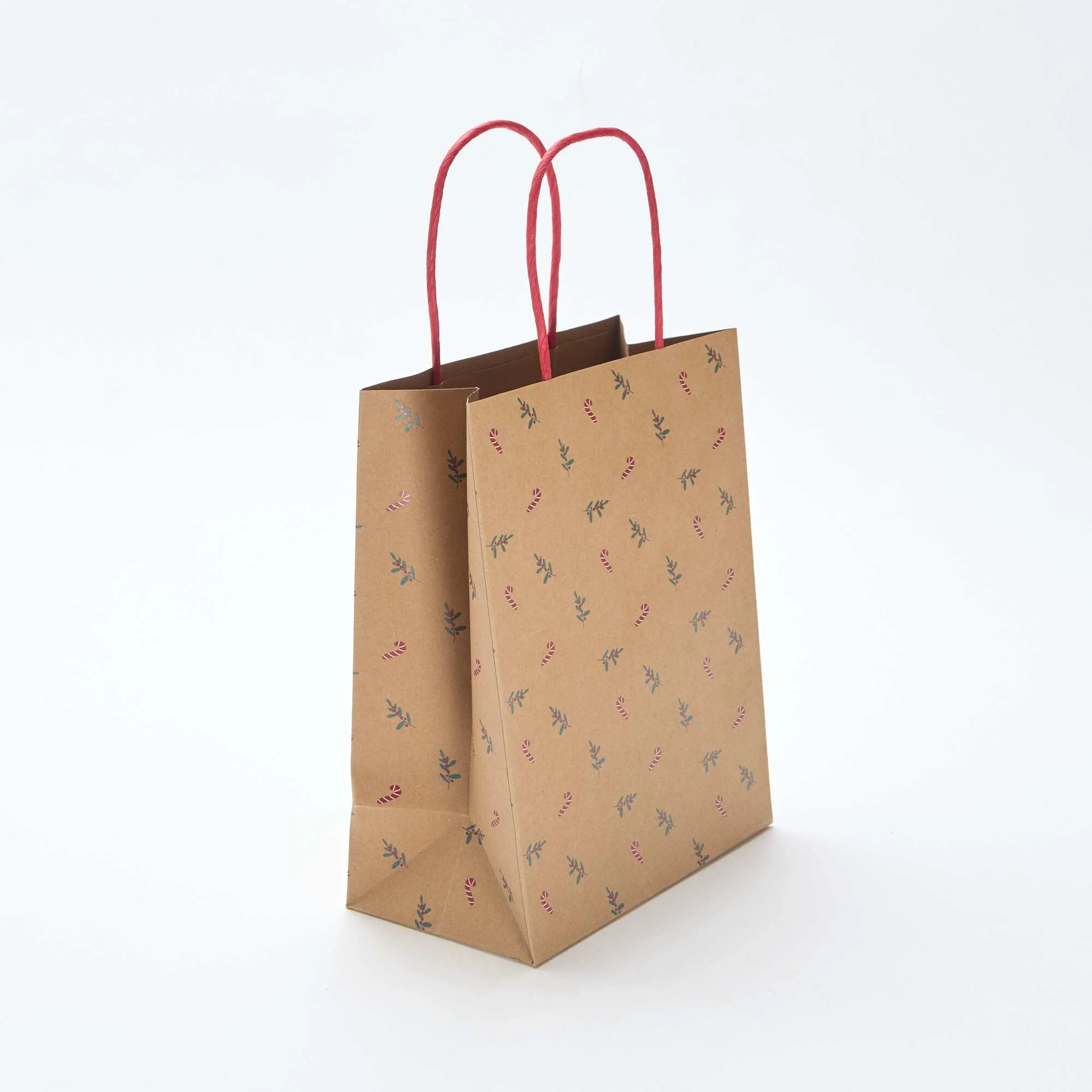 Set of 2 Paper Gift Bags RED - Image 3