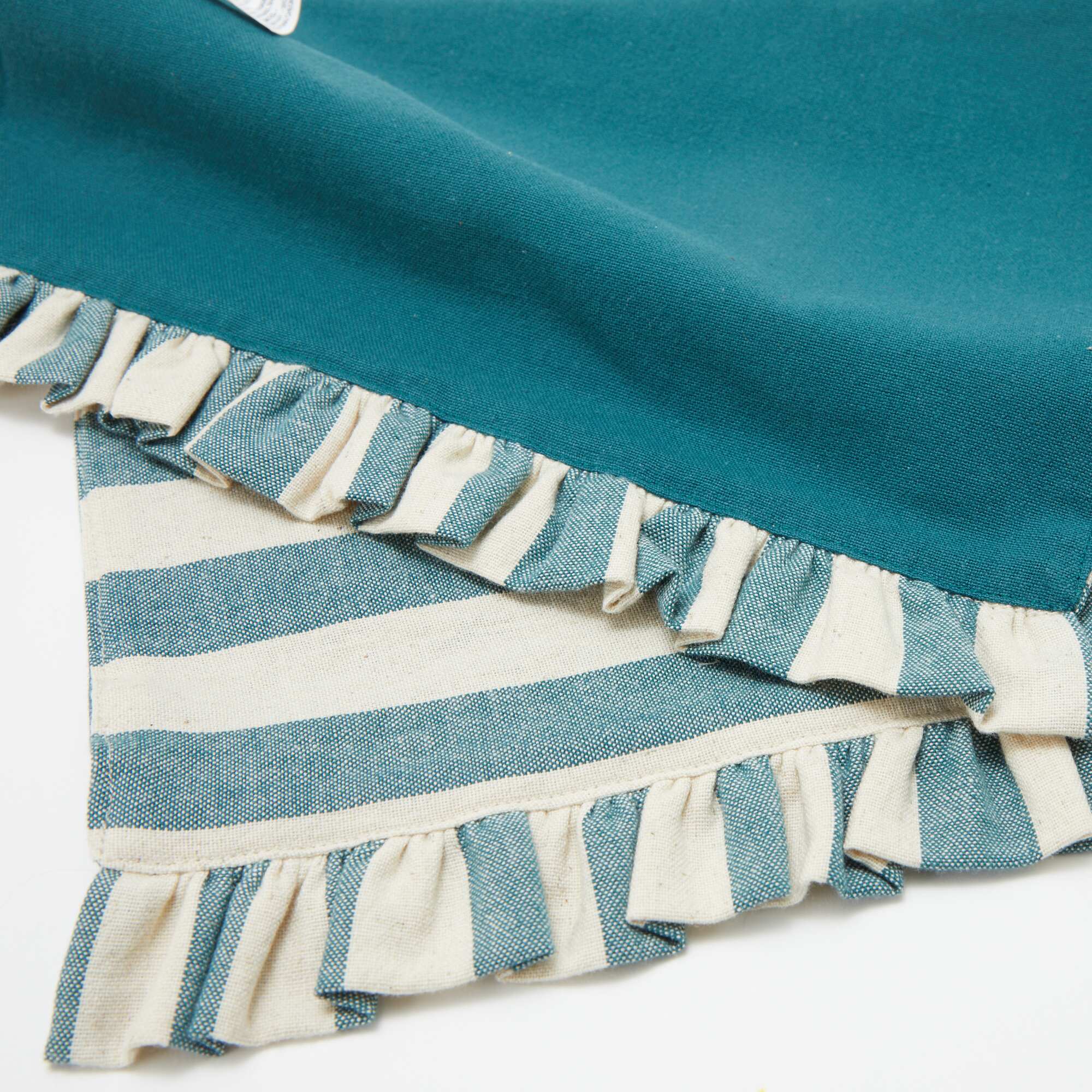 Set of 2 Placemats (32x45 cm) with Ruffled Edges BLUE - Image 3