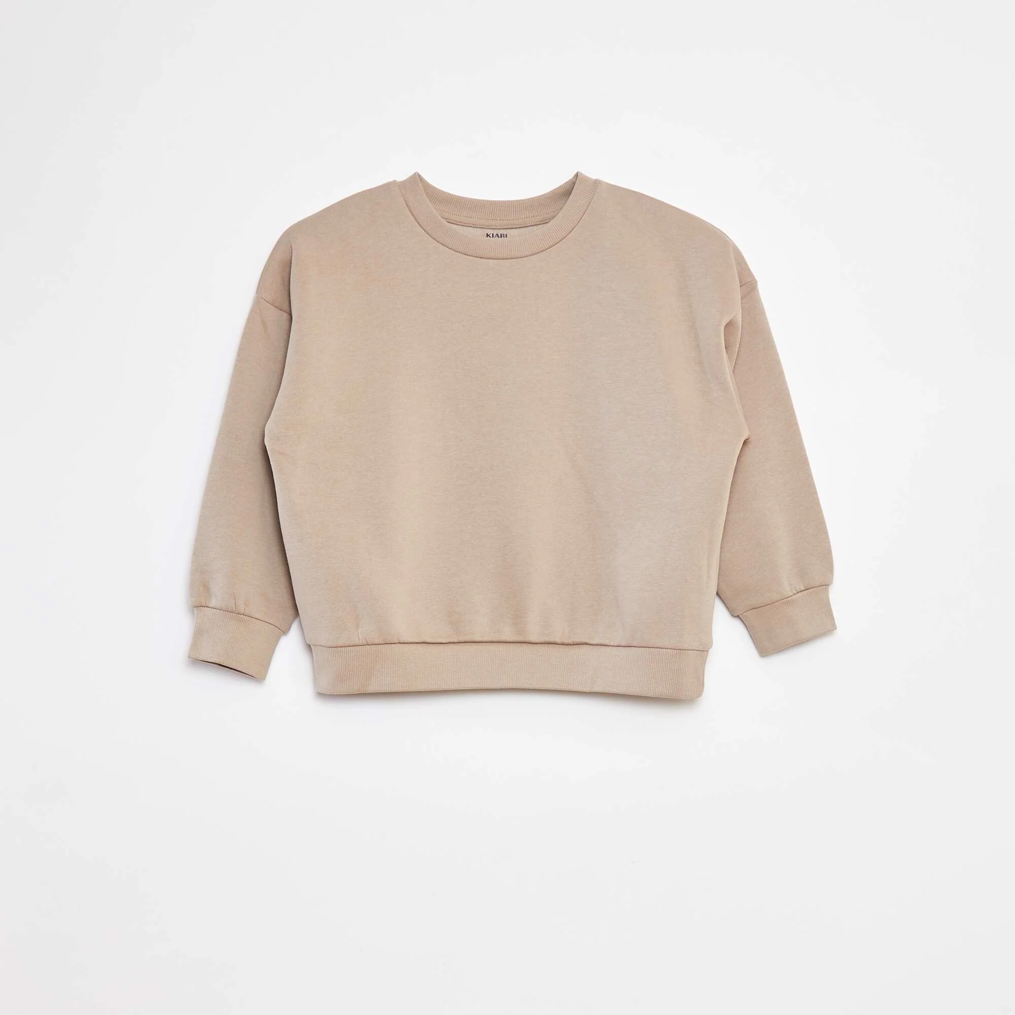 Set of 2 plain sweatshirts KHAKI - Image 2