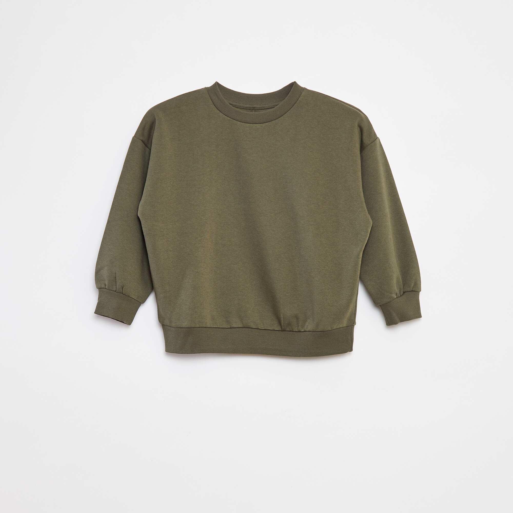 Set of 2 plain sweatshirts KHAKI - Image 3