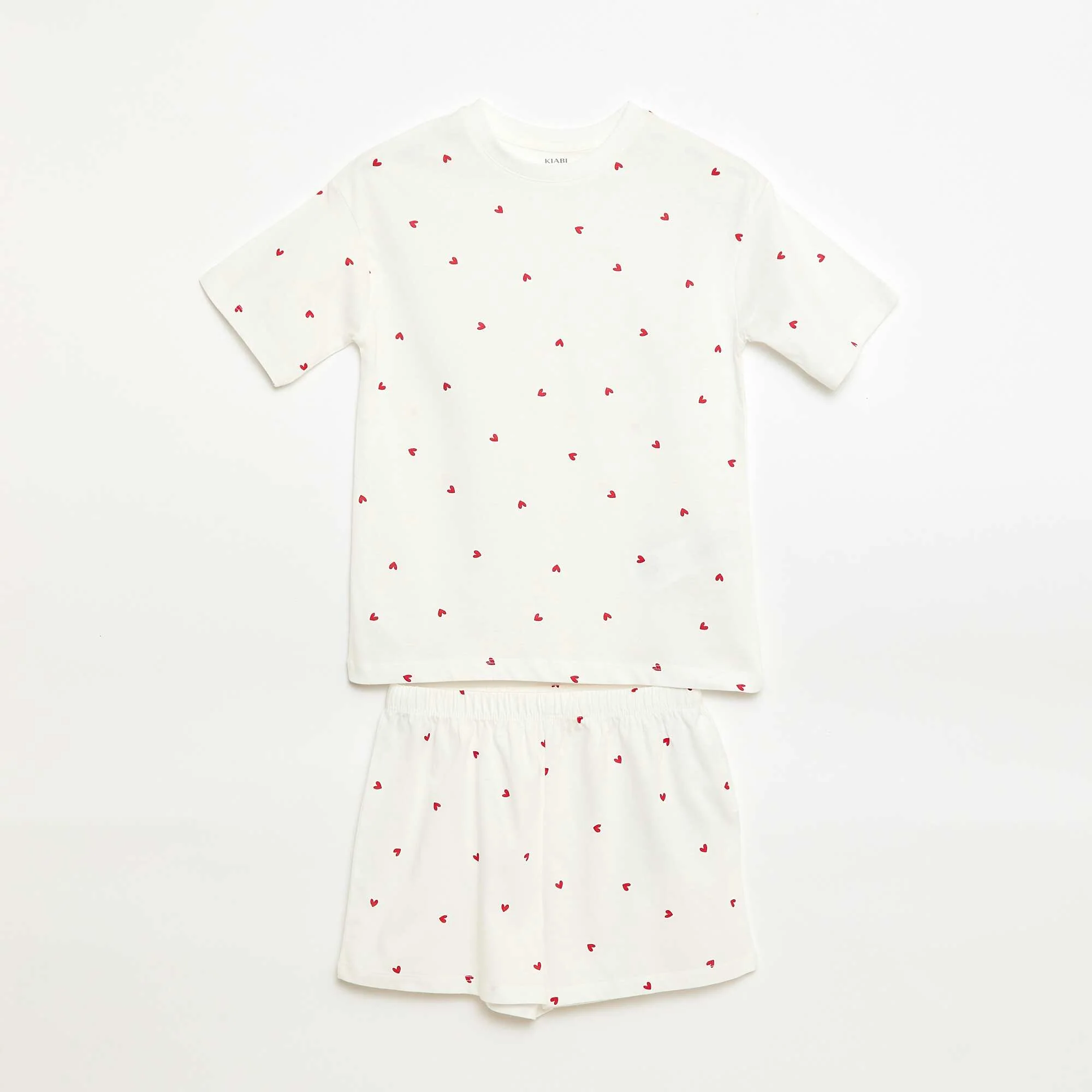 Short pajama set - 2 pieces WHITE