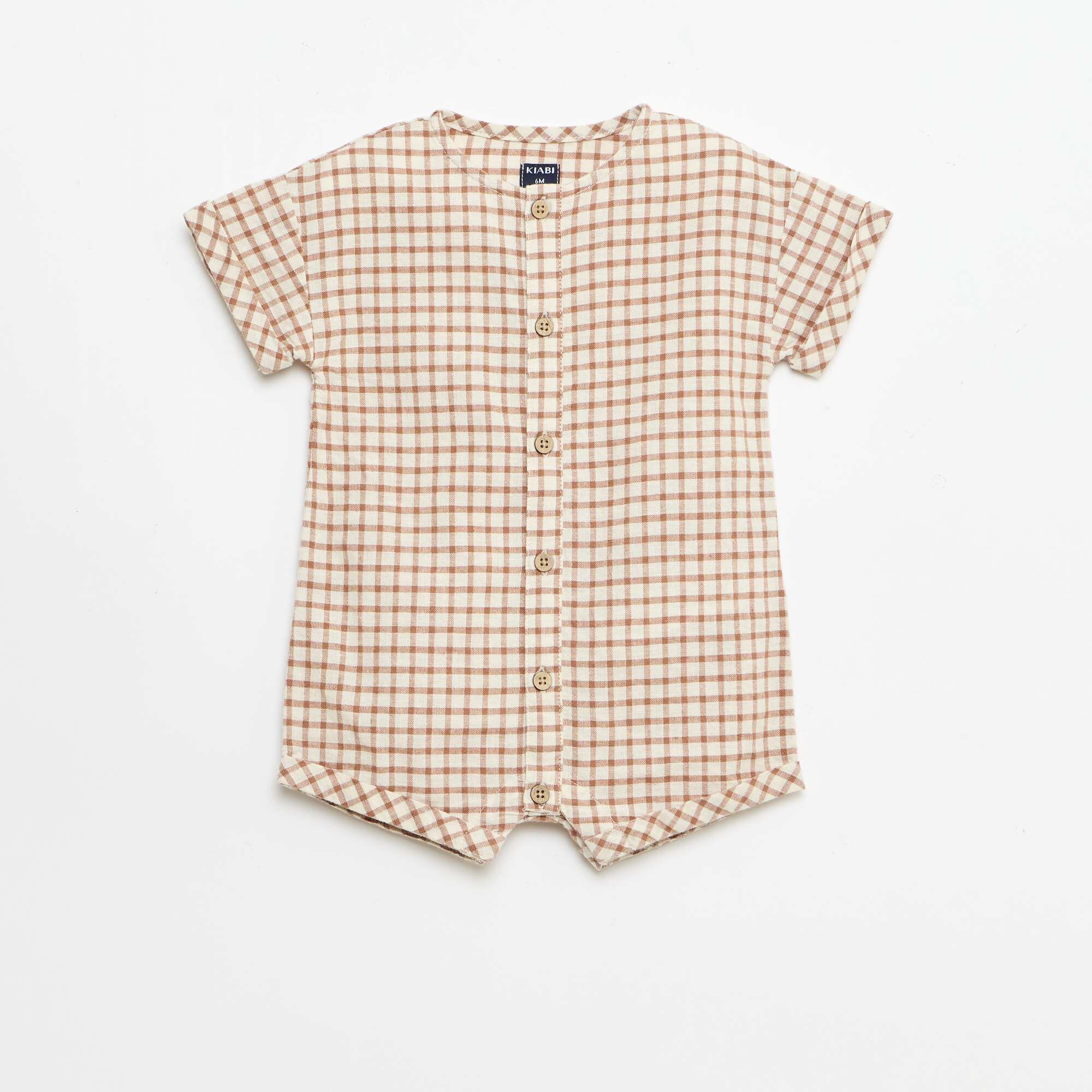 Short romper BROWN