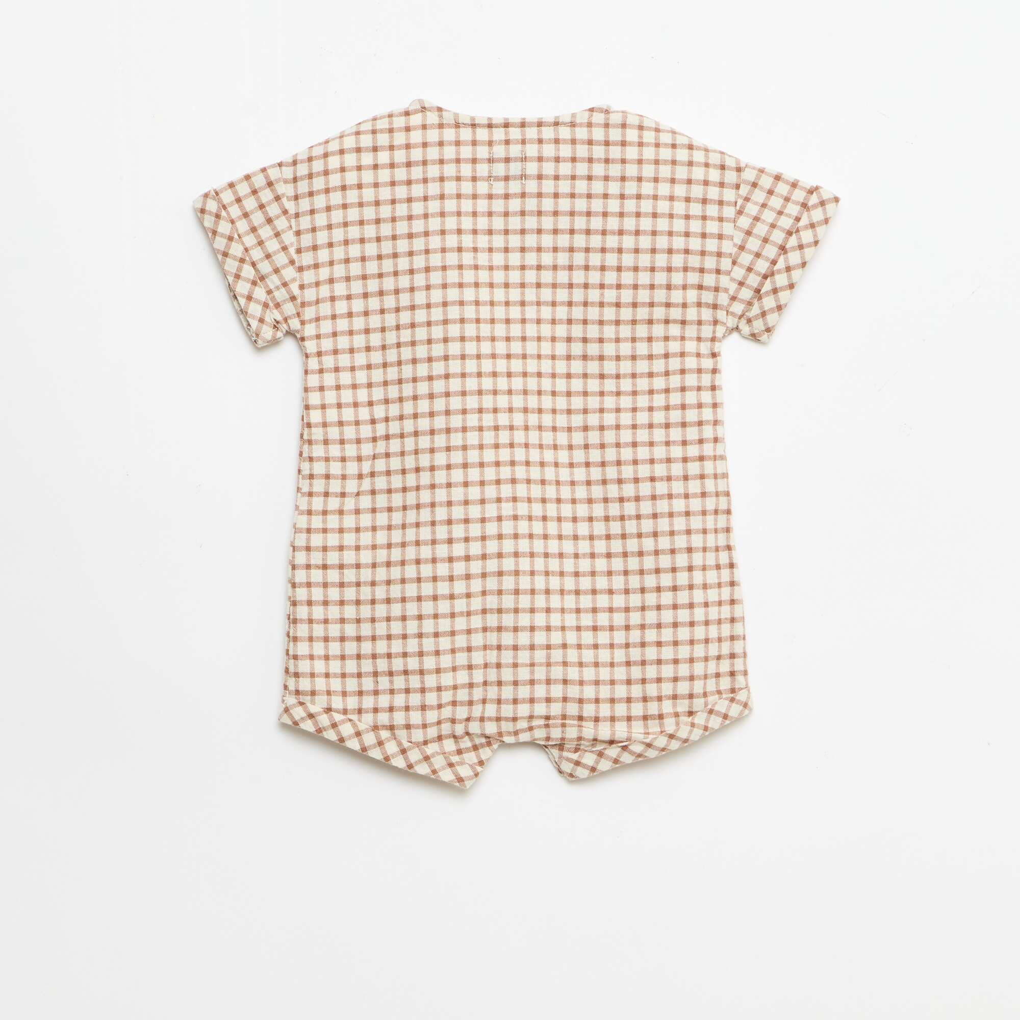 Short romper BROWN - Image 2