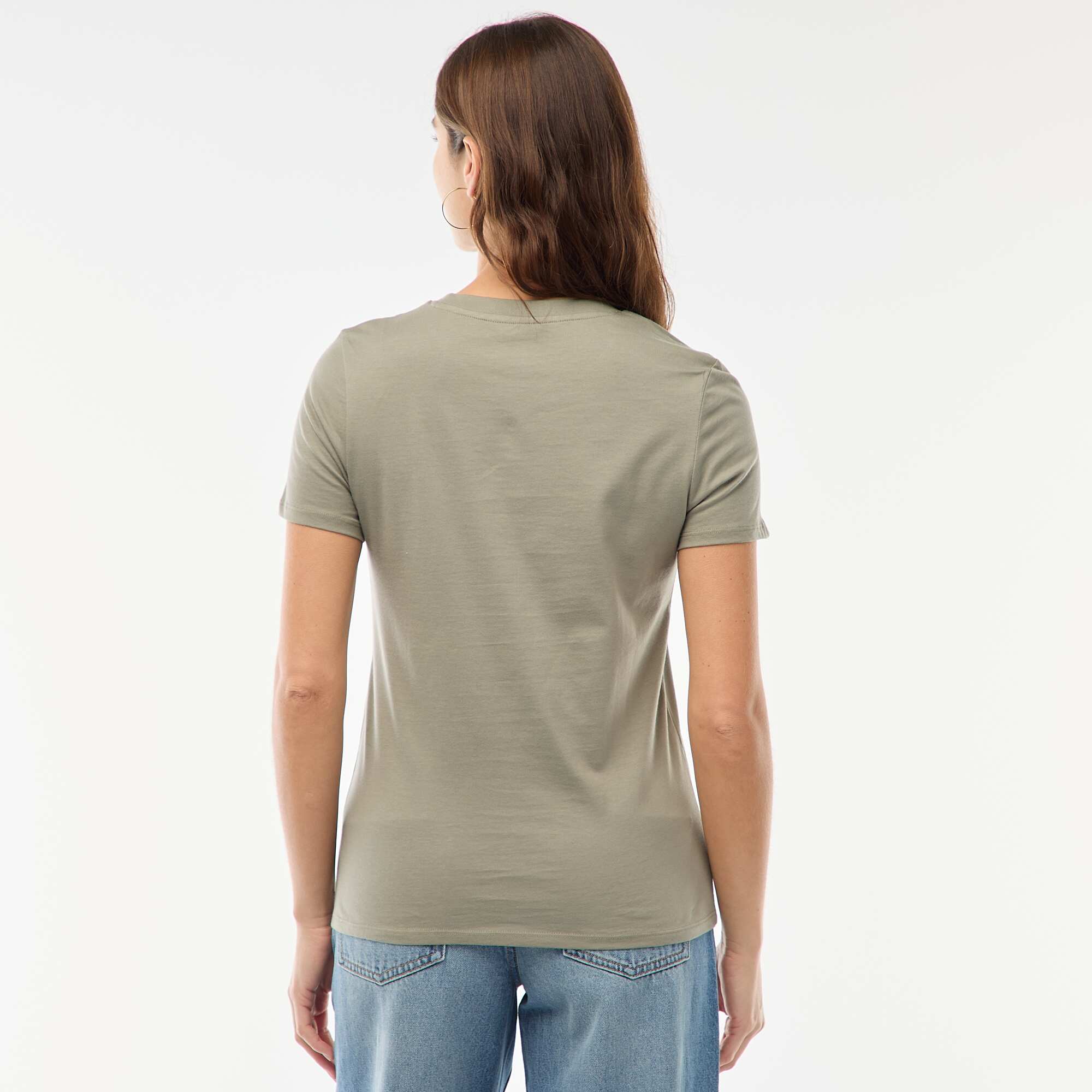 Short-Sleeve Jersey T-Shirt GREEN - Image 4