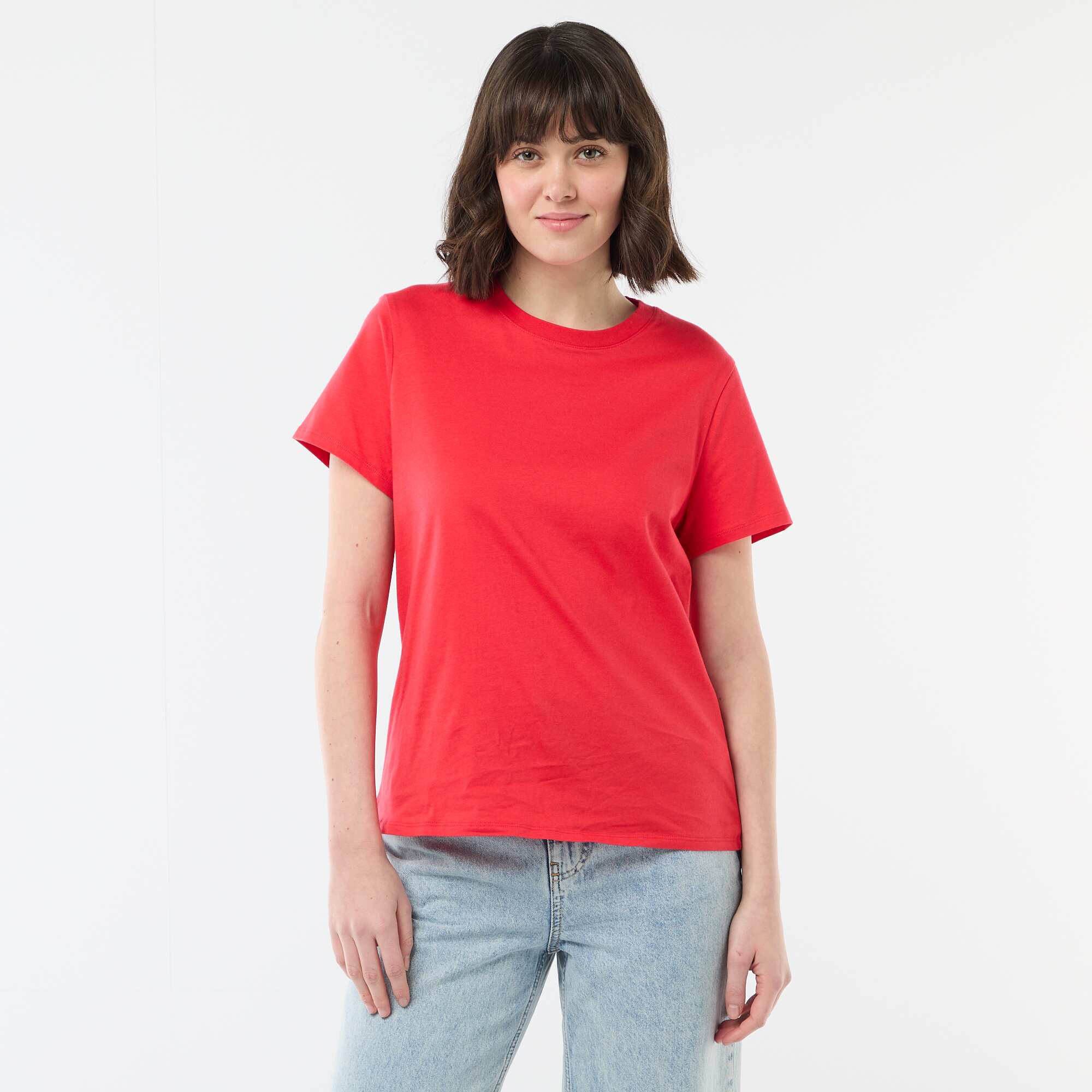 Short-Sleeve Jersey T-Shirt RED - Image 3
