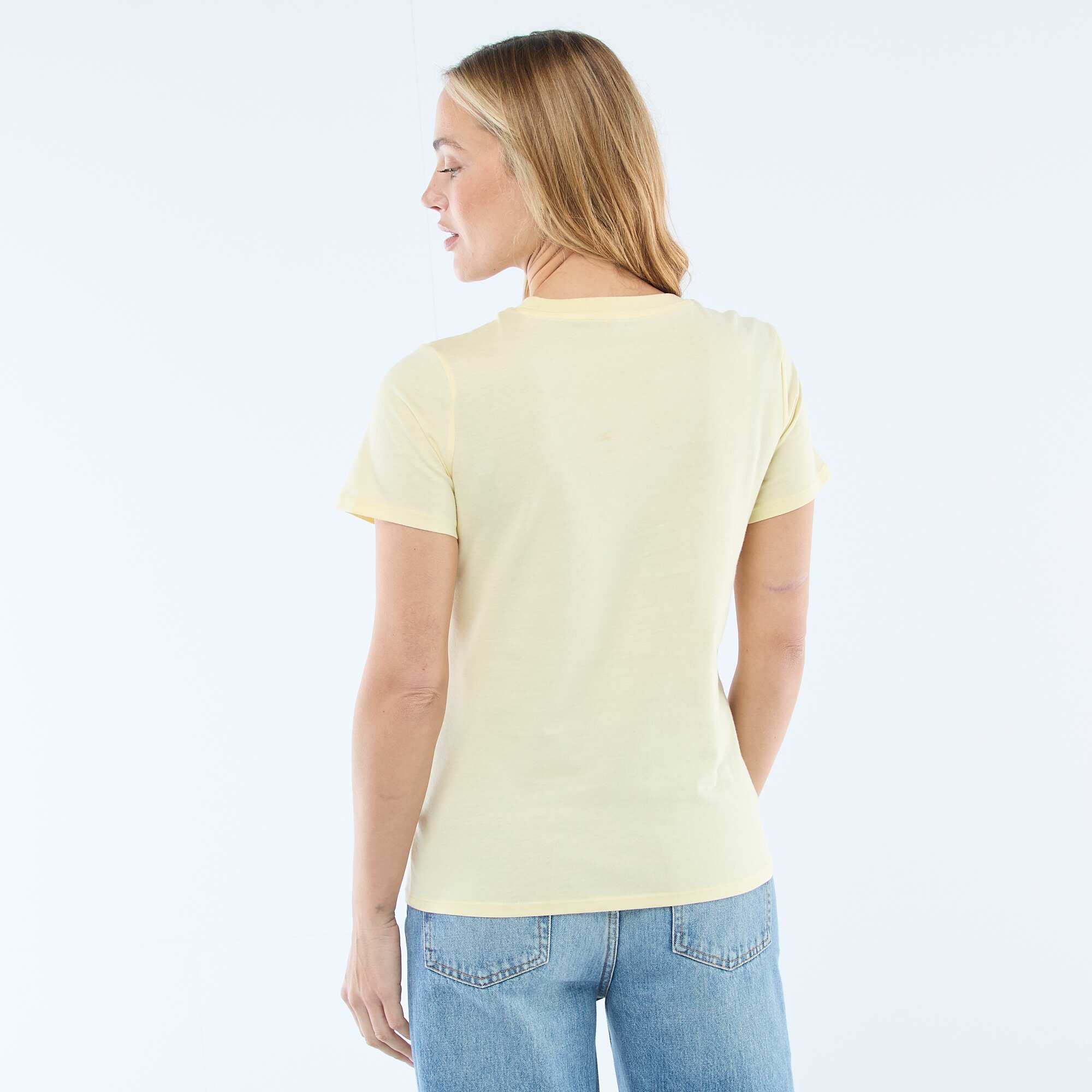 Short-Sleeve Jersey T-Shirt YELLOW - Image 4