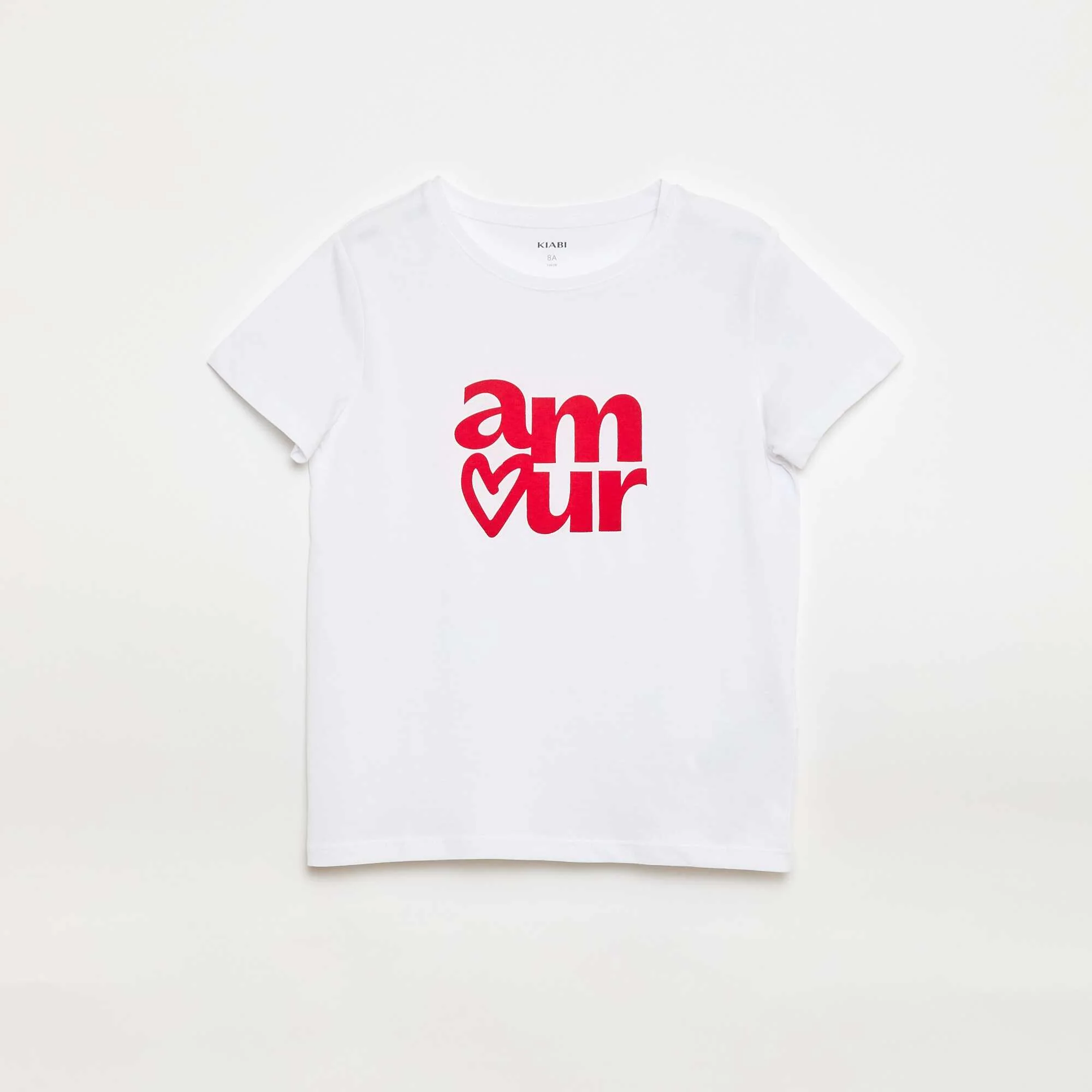 Short-Sleeve Printed Message T-Shirt WHITE