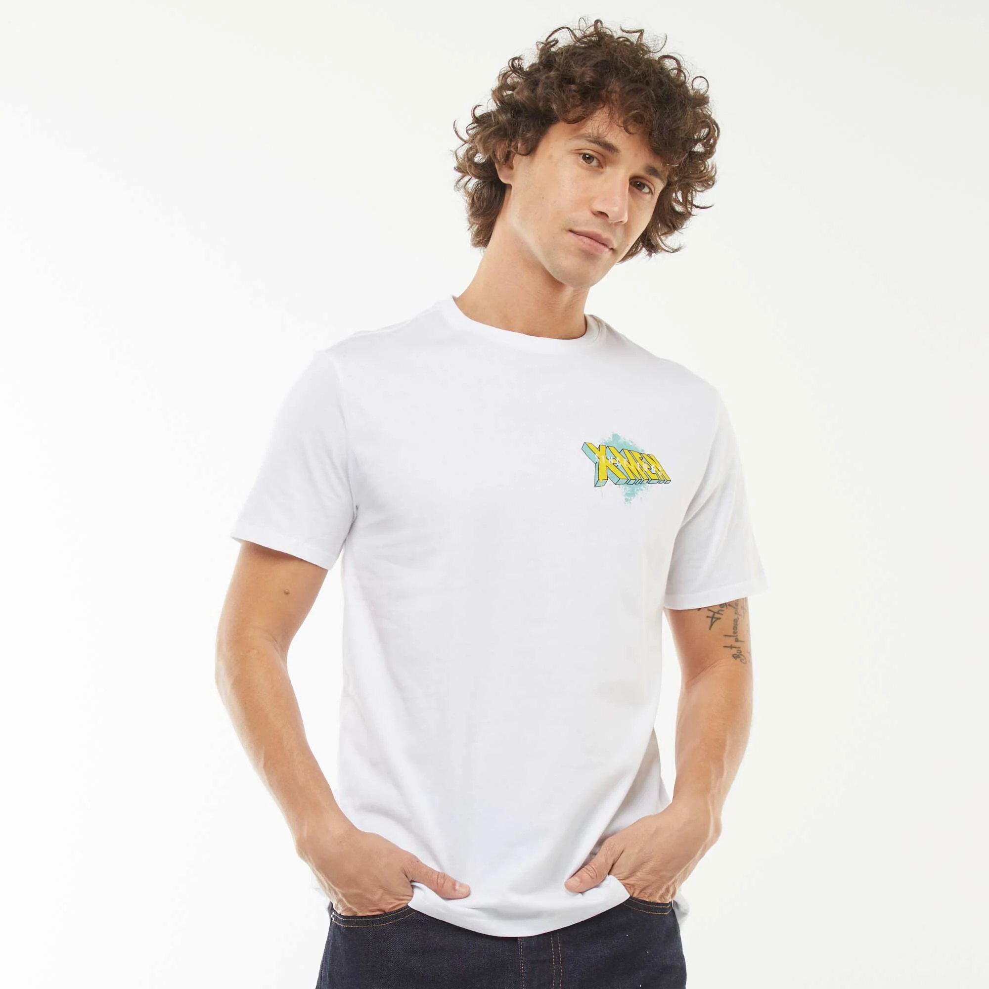 Short-sleeved Marvel X-Men printed T-shirt WHITE - Image 3