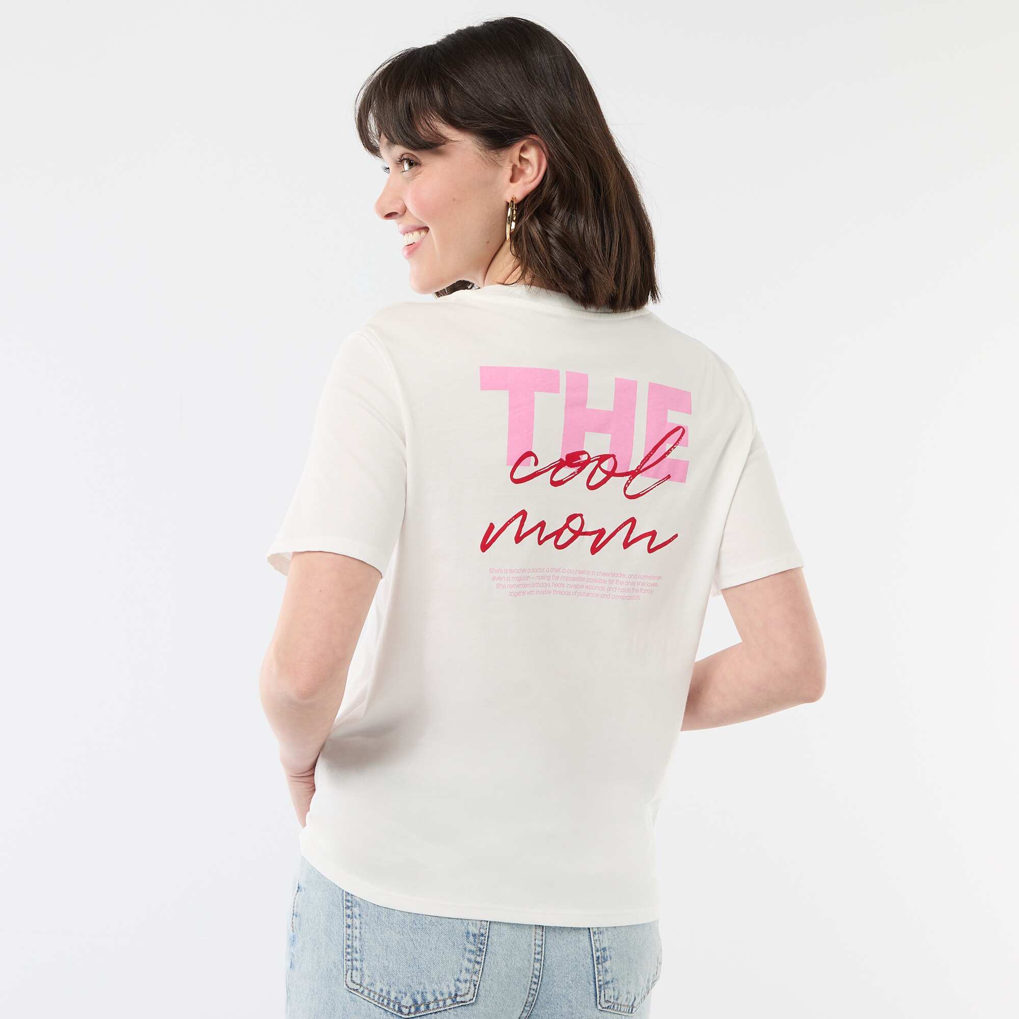 Short-sleeved 'Mother's Day' T-shirt WHITE - Image 4
