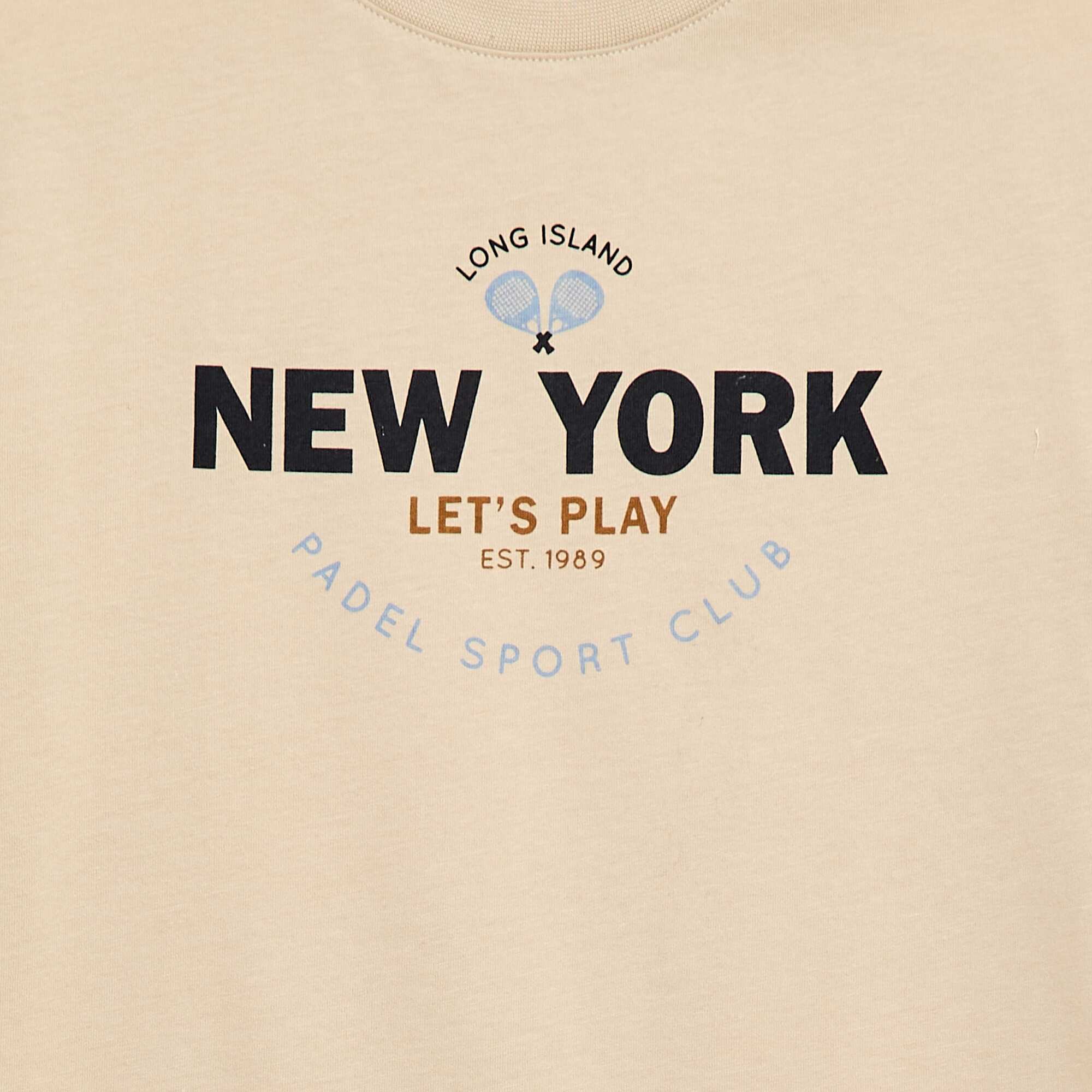 Short-sleeved printed T-shirt BEIGE - Image 2