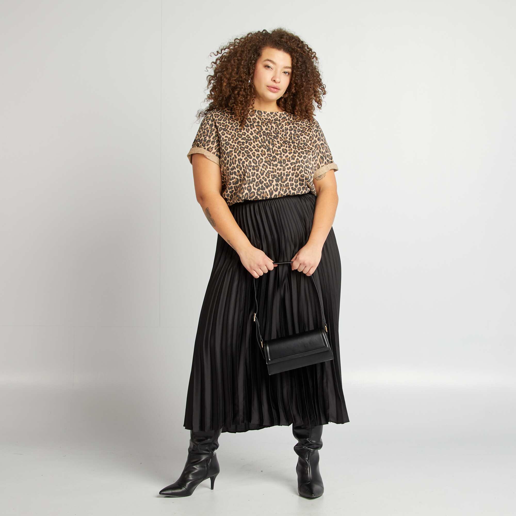 Short-sleeved printed T-shirt BEIGE - Image 2