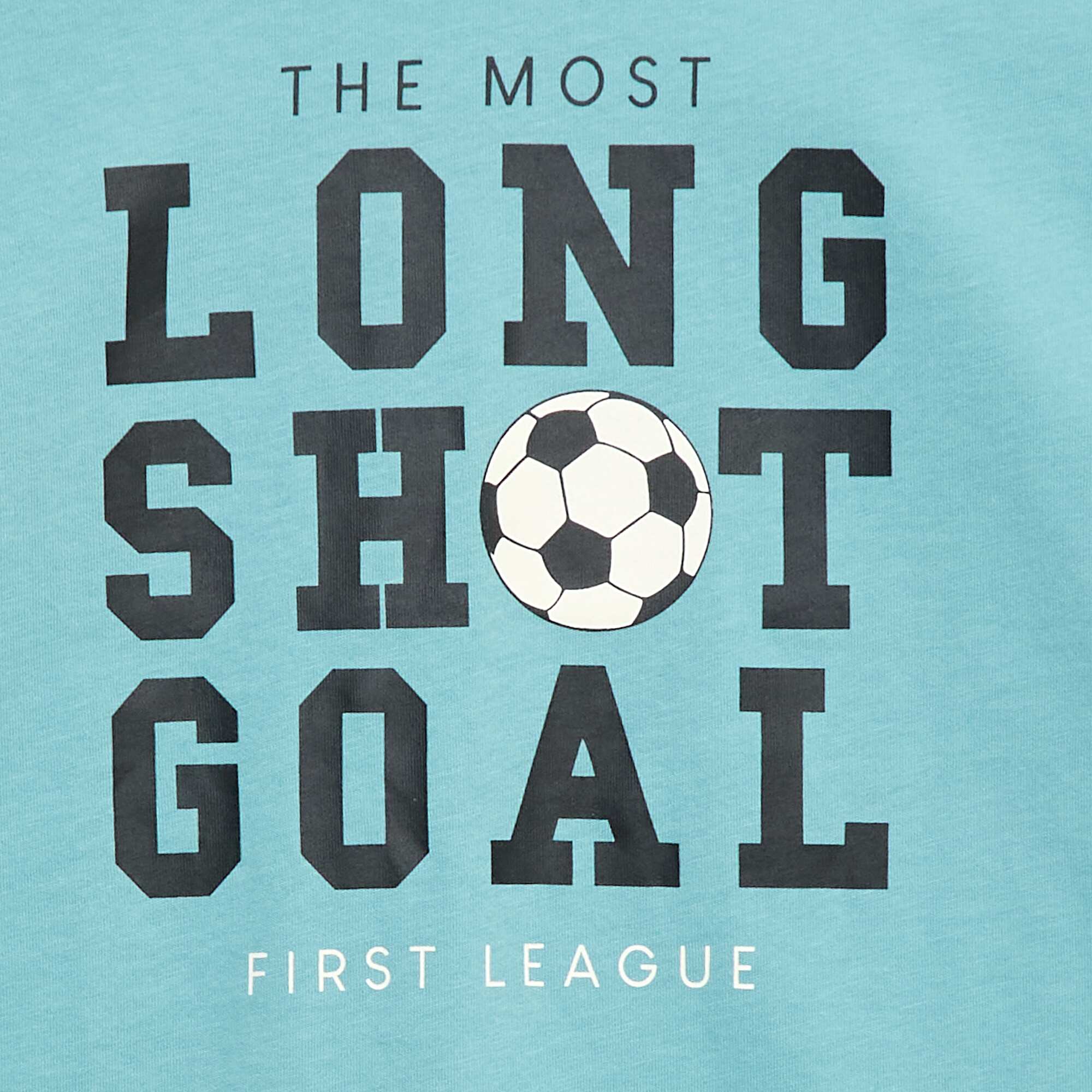Short-sleeved printed T-shirt BLUE - Image 2