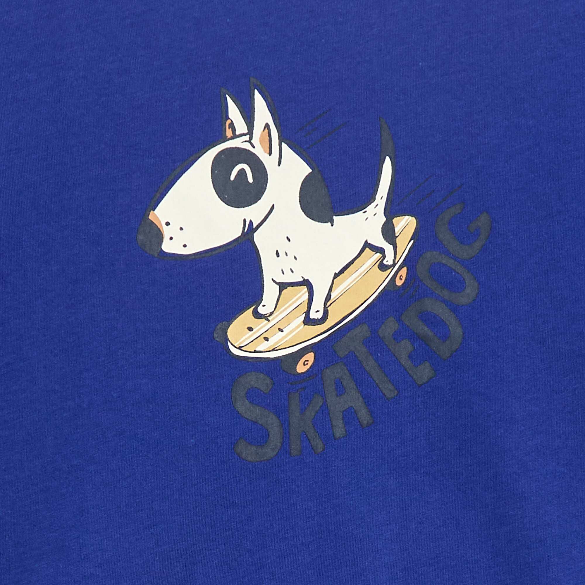 Short-sleeved printed T-shirt BLUE - Image 2